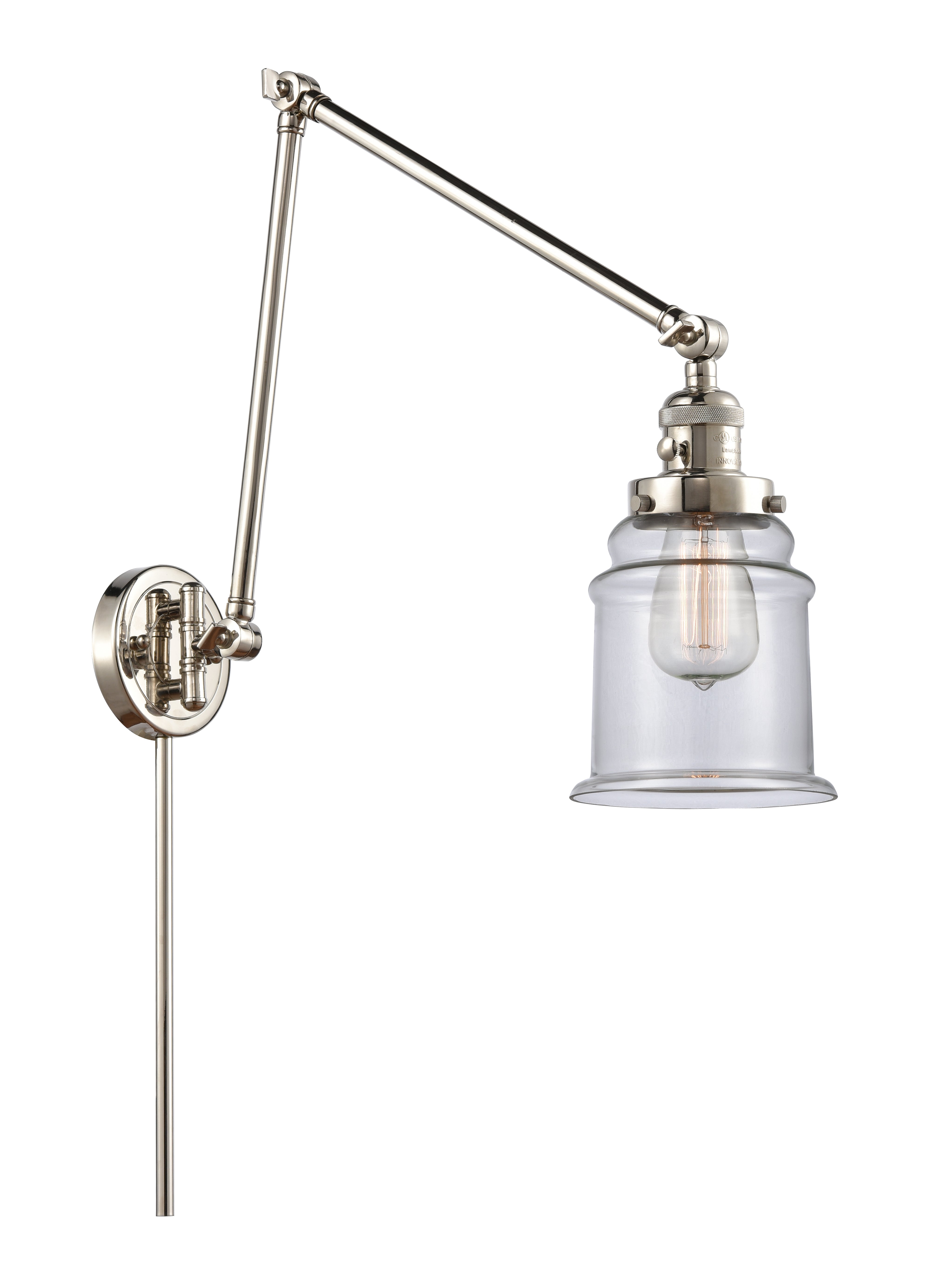 Franklin Restoration Swing Arm Cast Brass