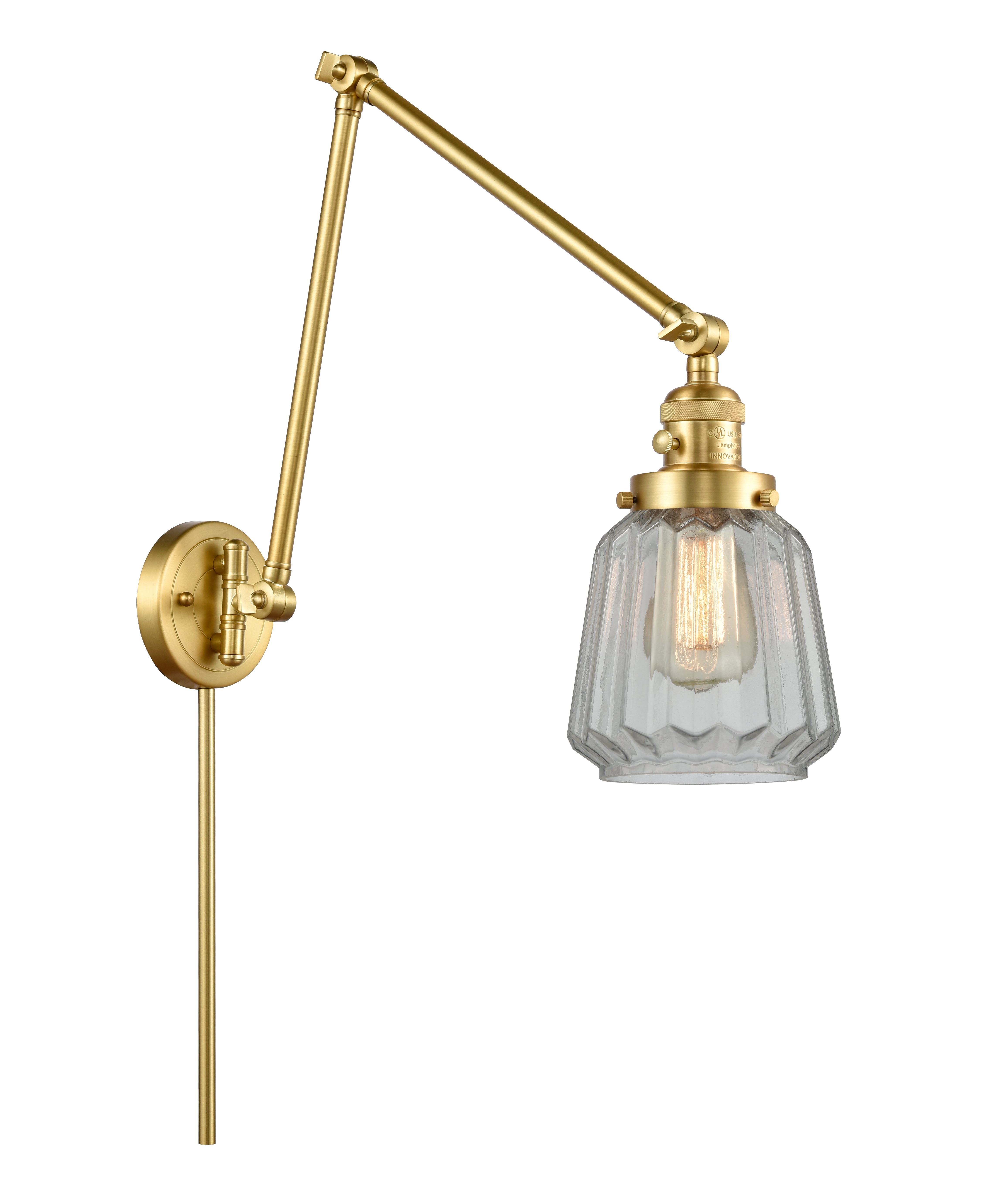 Franklin Restoration Swing Arm Cast Brass