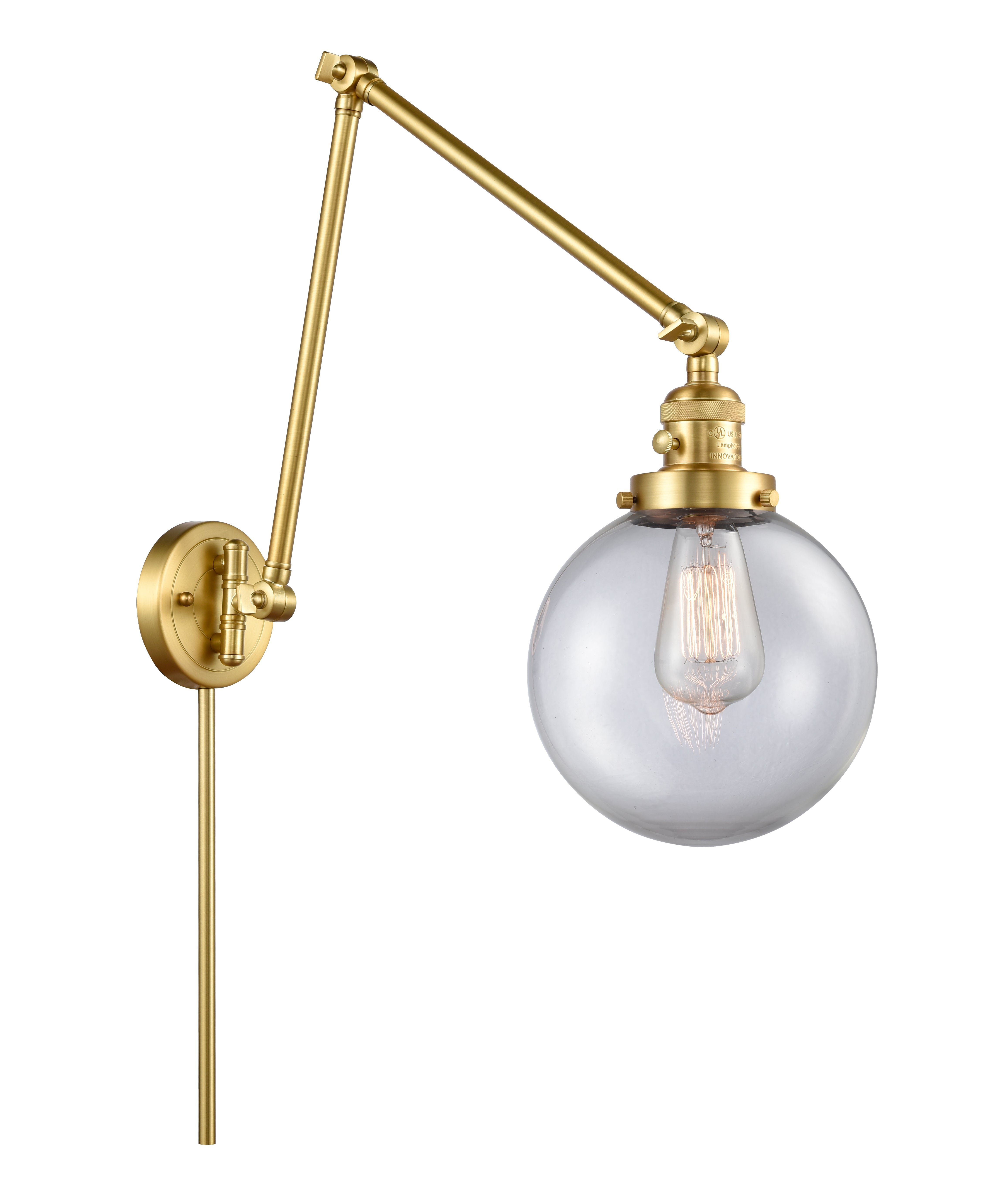 Franklin Restoration Swing Arm Cast Brass