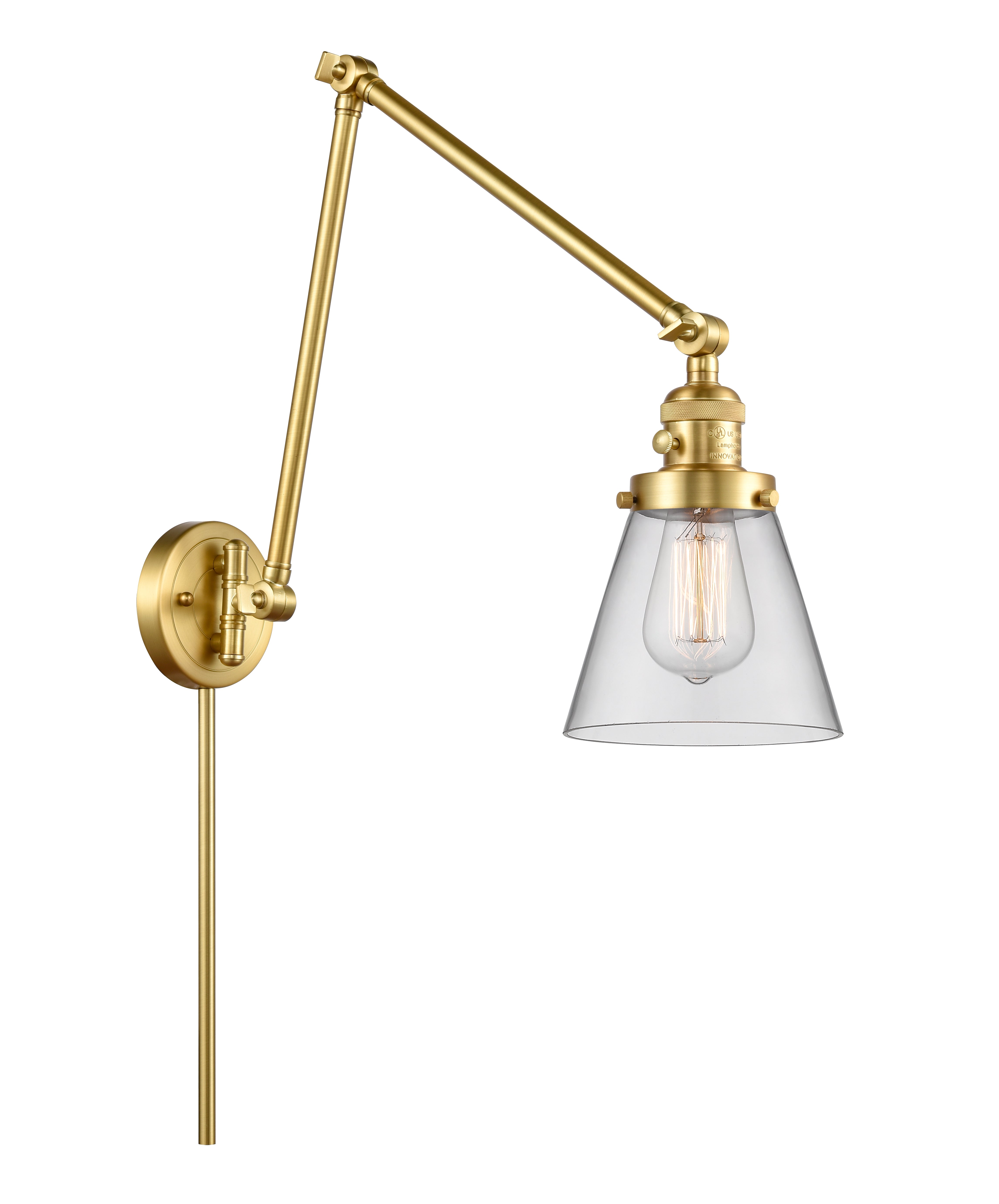 Franklin Restoration Swing Arm Cast Brass