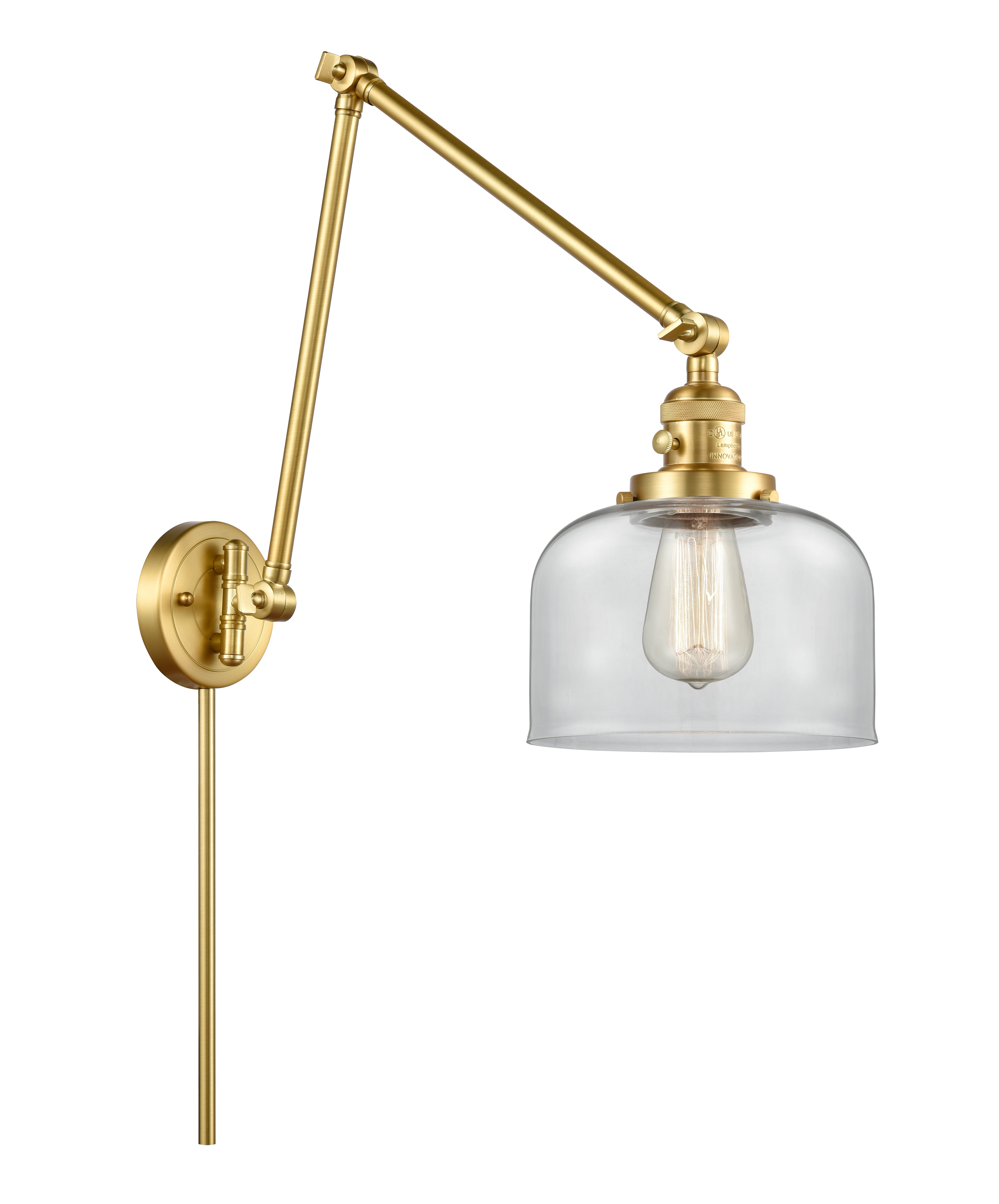 Franklin Restoration Swing Arm Cast Brass