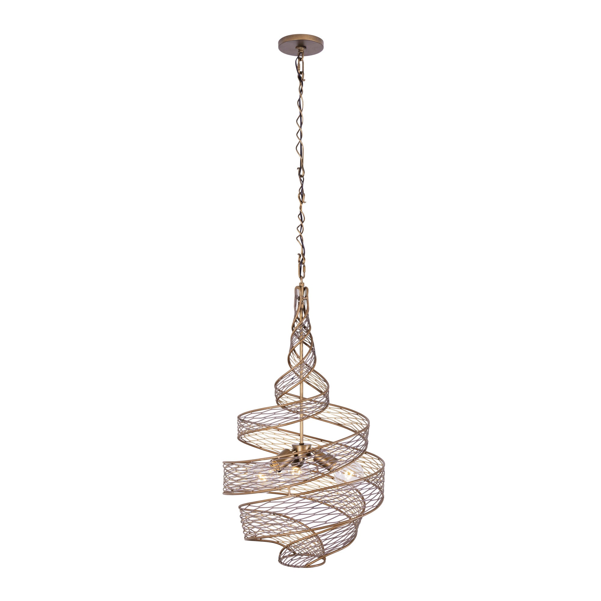 Flow 3 Light Twist Pendant