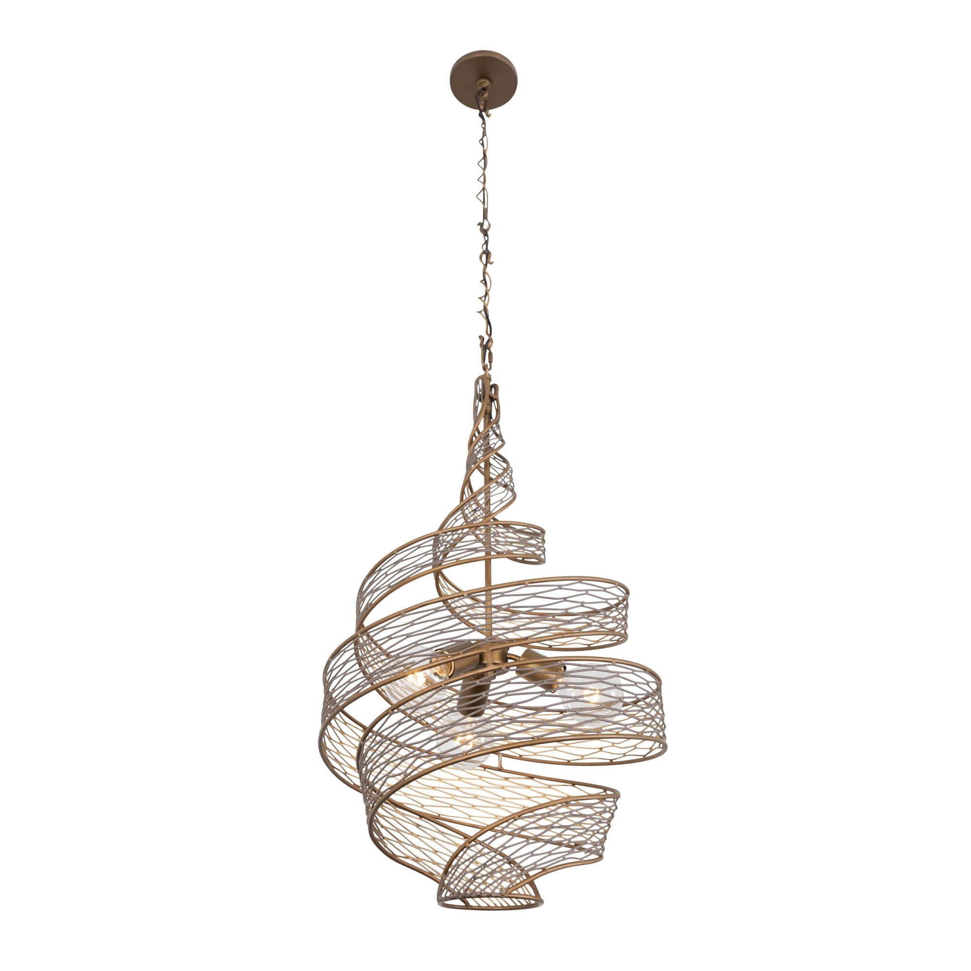 Flow 3 Light Twist Pendant