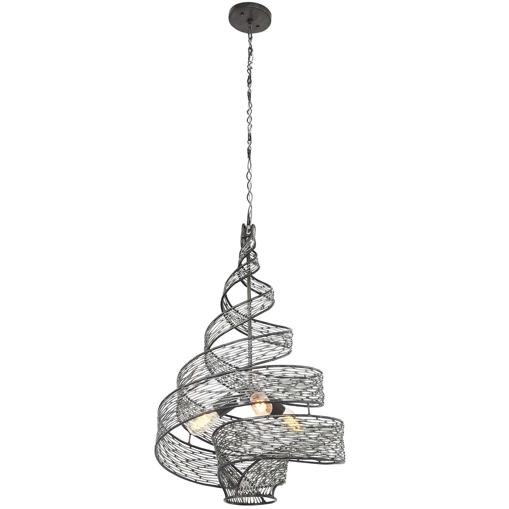 Flow 3 Light Twist Pendant