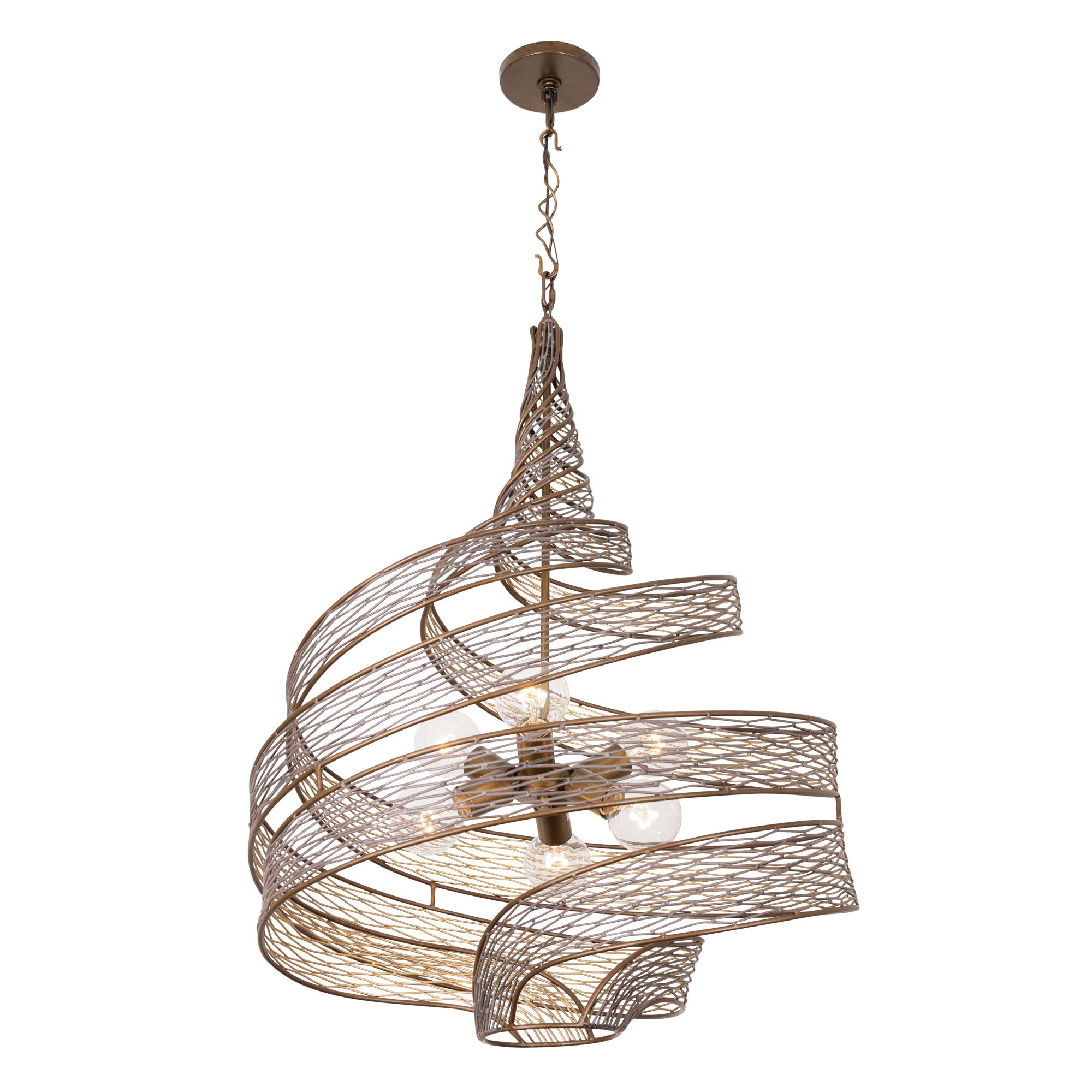 Flow 6 Light Twist Pendant
