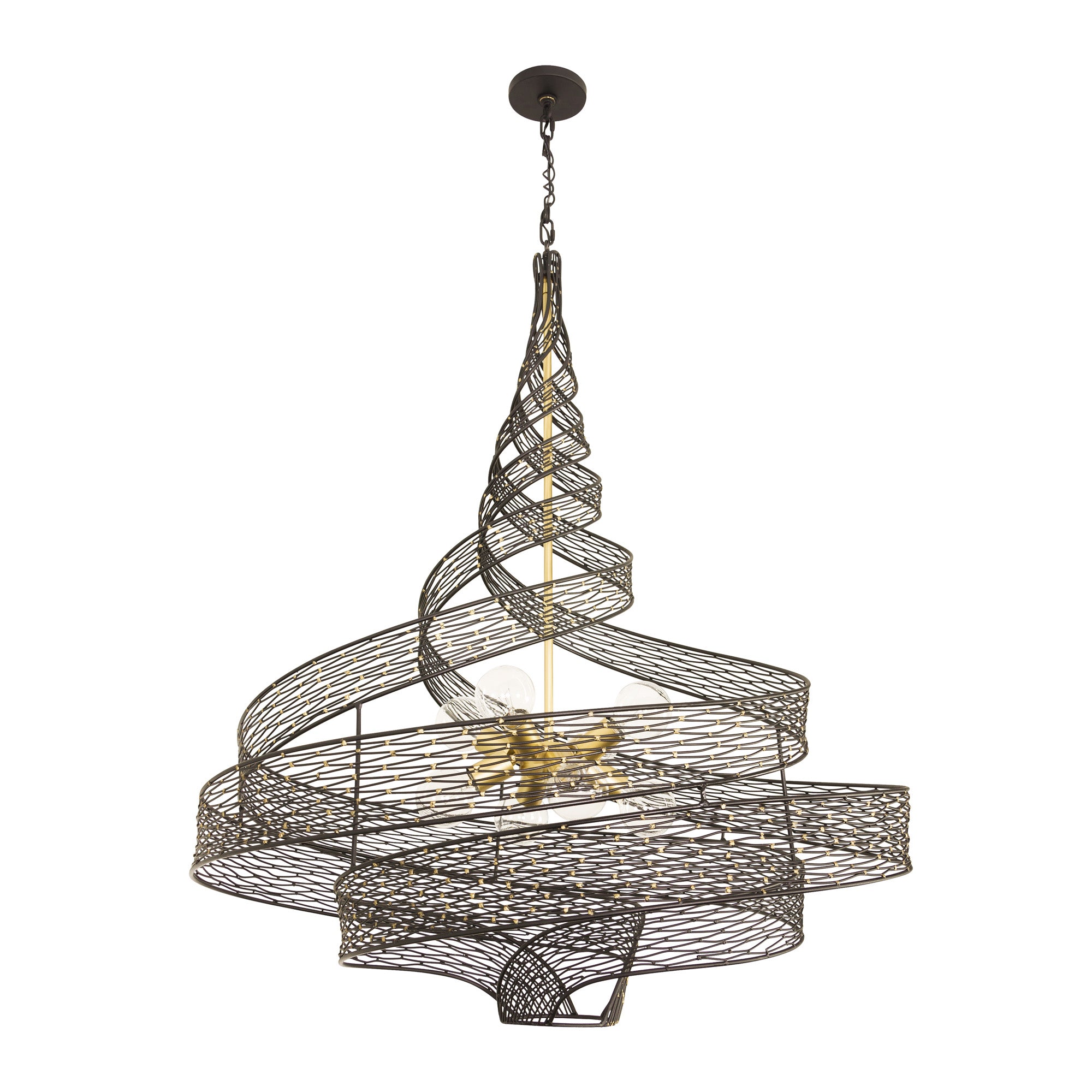 Flow 8 Light Twist Pendant