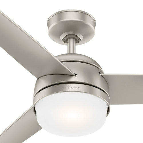 48 inch Midtown Matte Nickel Ceiling Fan with LED Light Kit and Handheld Remote