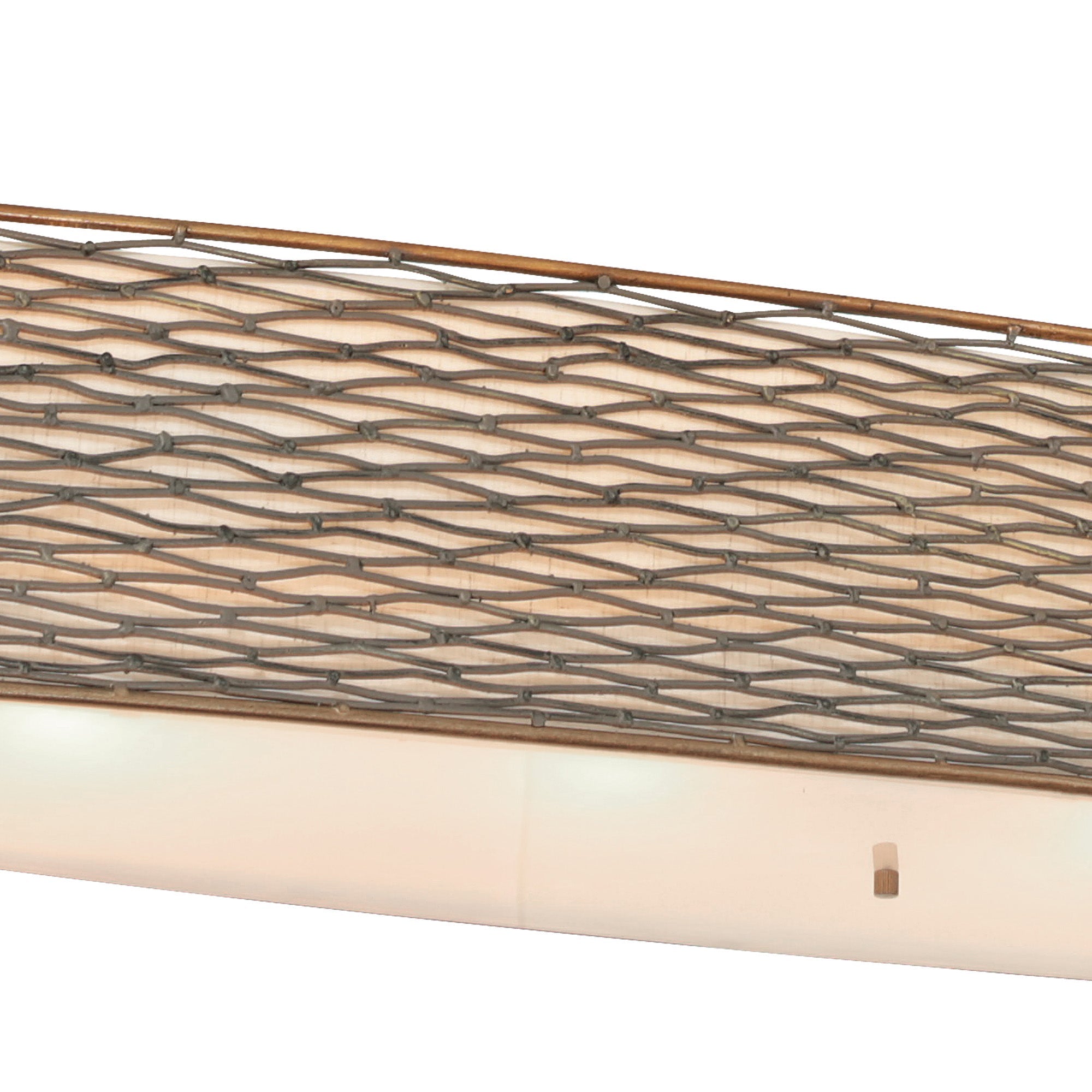 Flow 4 Light Oval Linear Pendant w/Fabric Shade