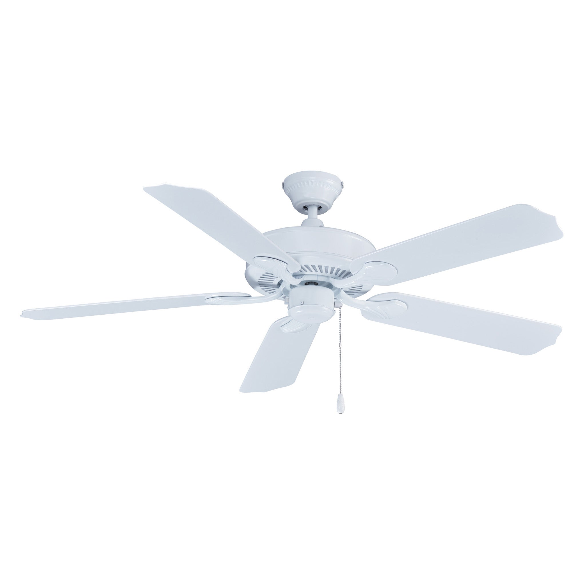 52 Inch Sunset AC White Outdoor Ceiling Fan 5-Blade Reversible