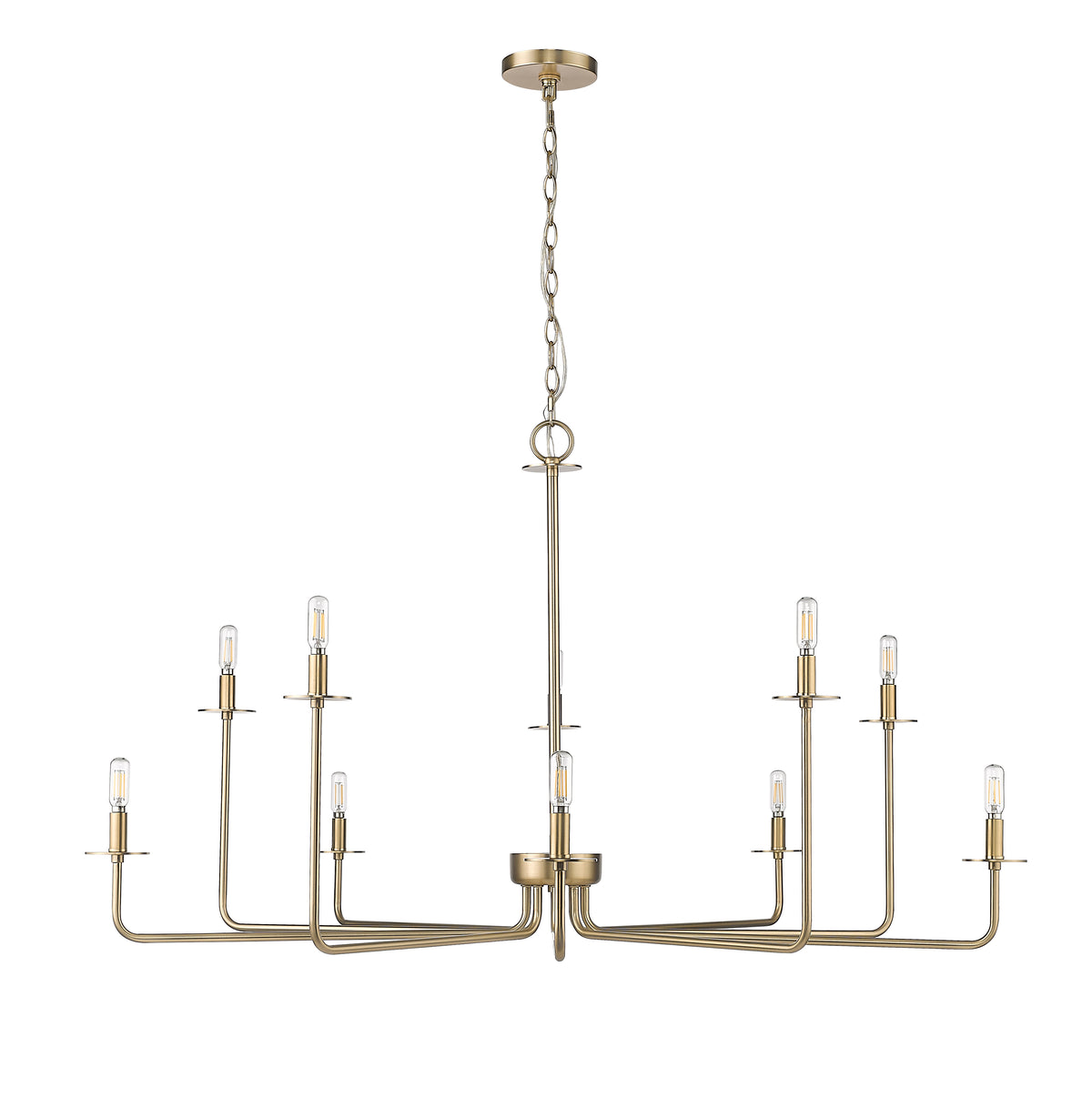 27'' Marceline Modern Gold 10 Light Chandelier