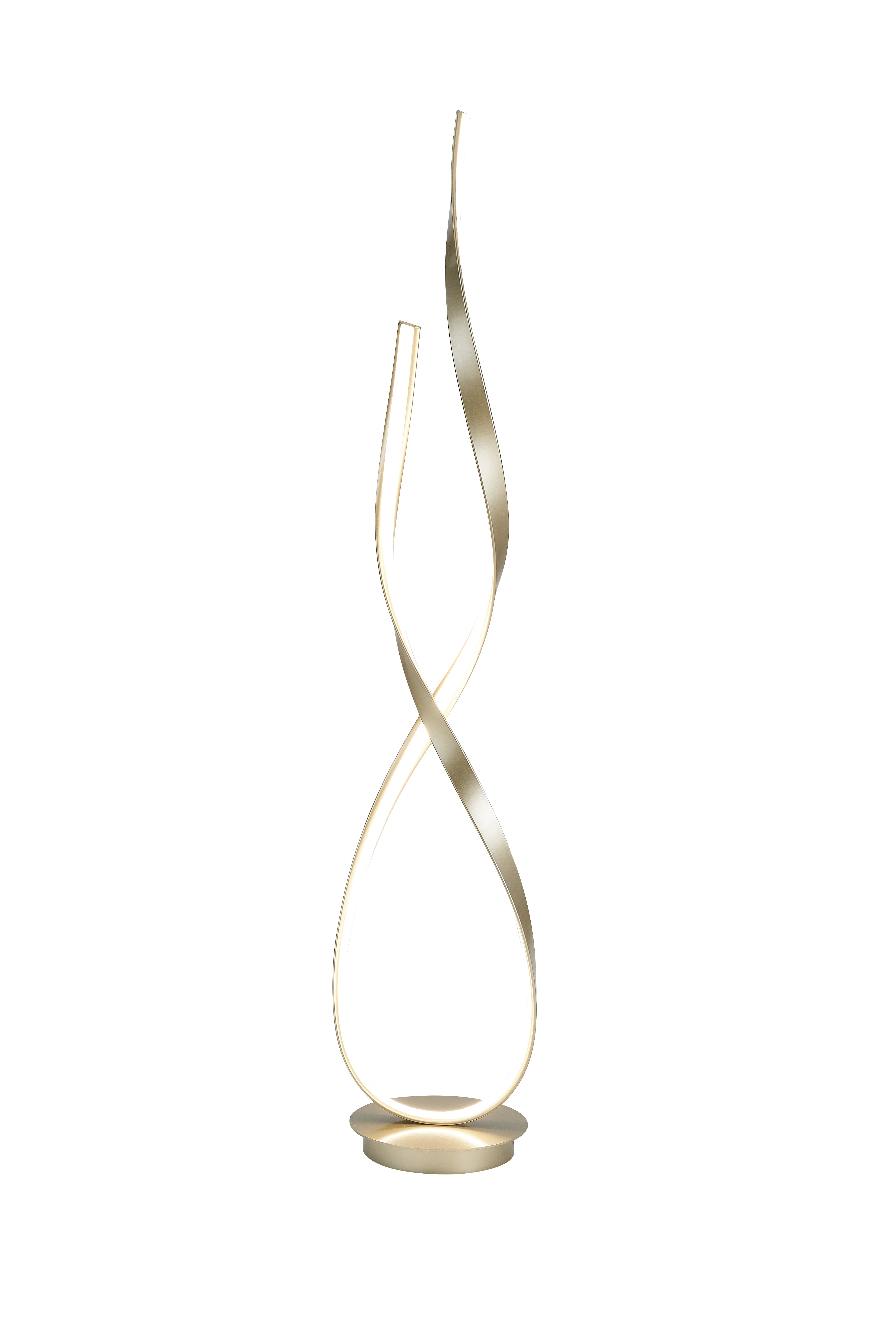 Sandy Gold Vienna LED 55" Tall Floor Lamp | Dimmable