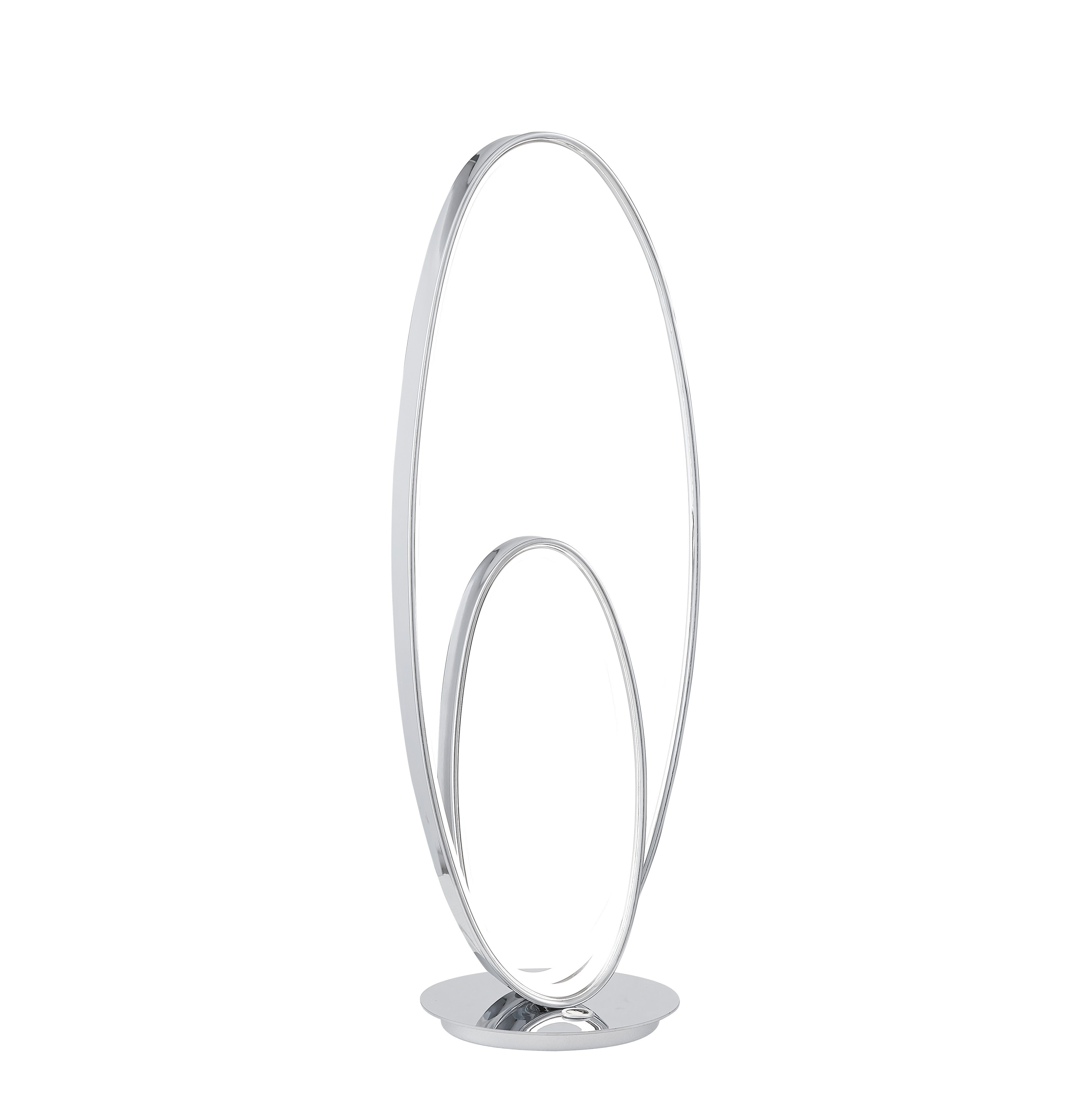 Milan Chrome Table Lamp | LED Strip & Touch Dimmer