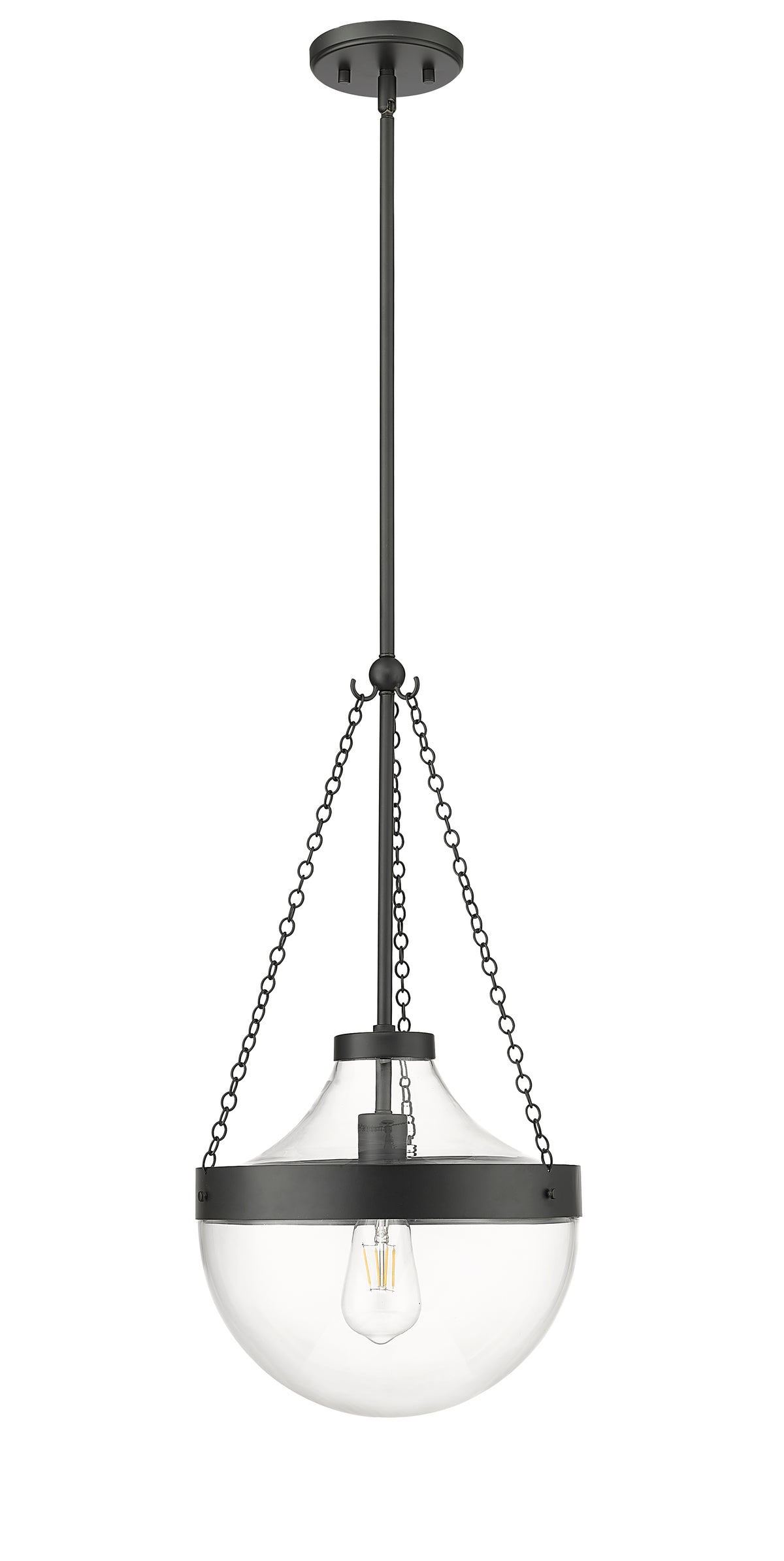 23.5'' Clarra Matte Black 1 Light Pendant