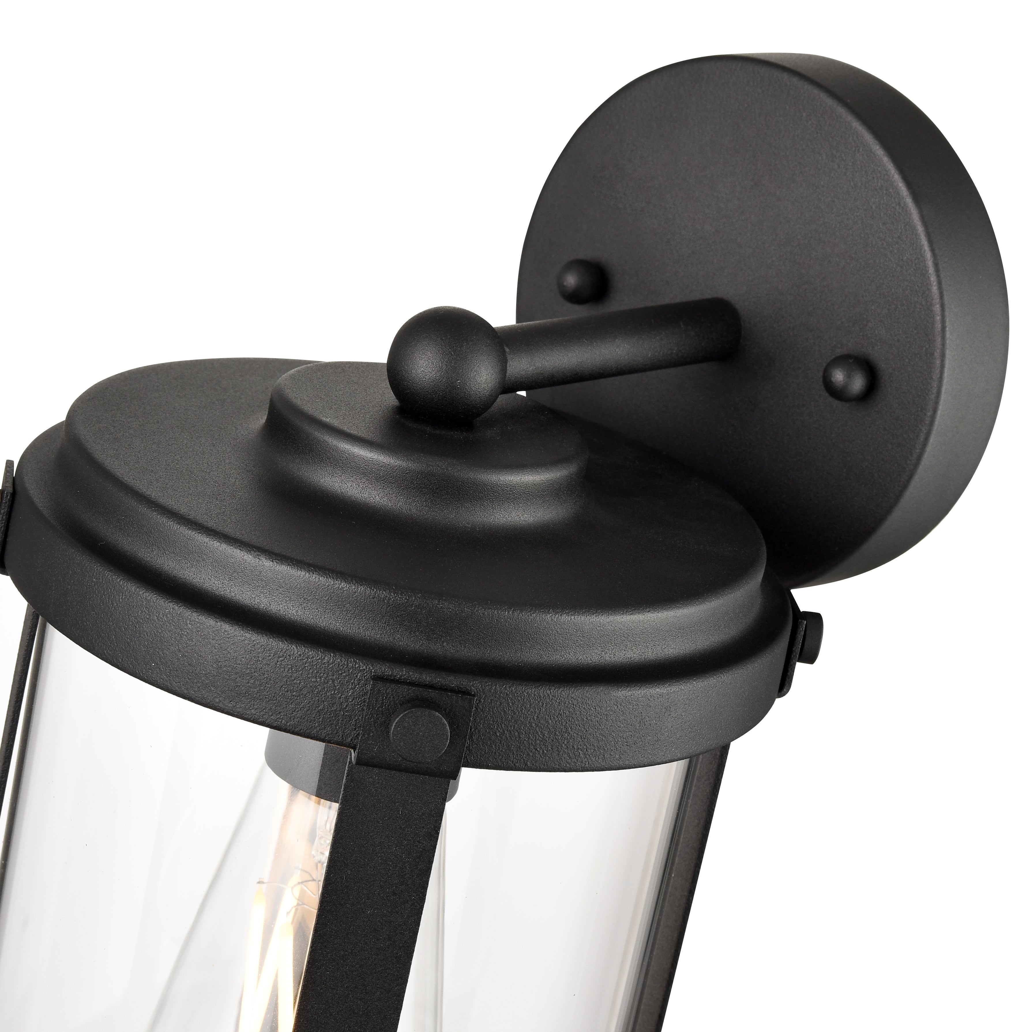 6'' Pennfield Textured Black 1 Light Wall Sconce