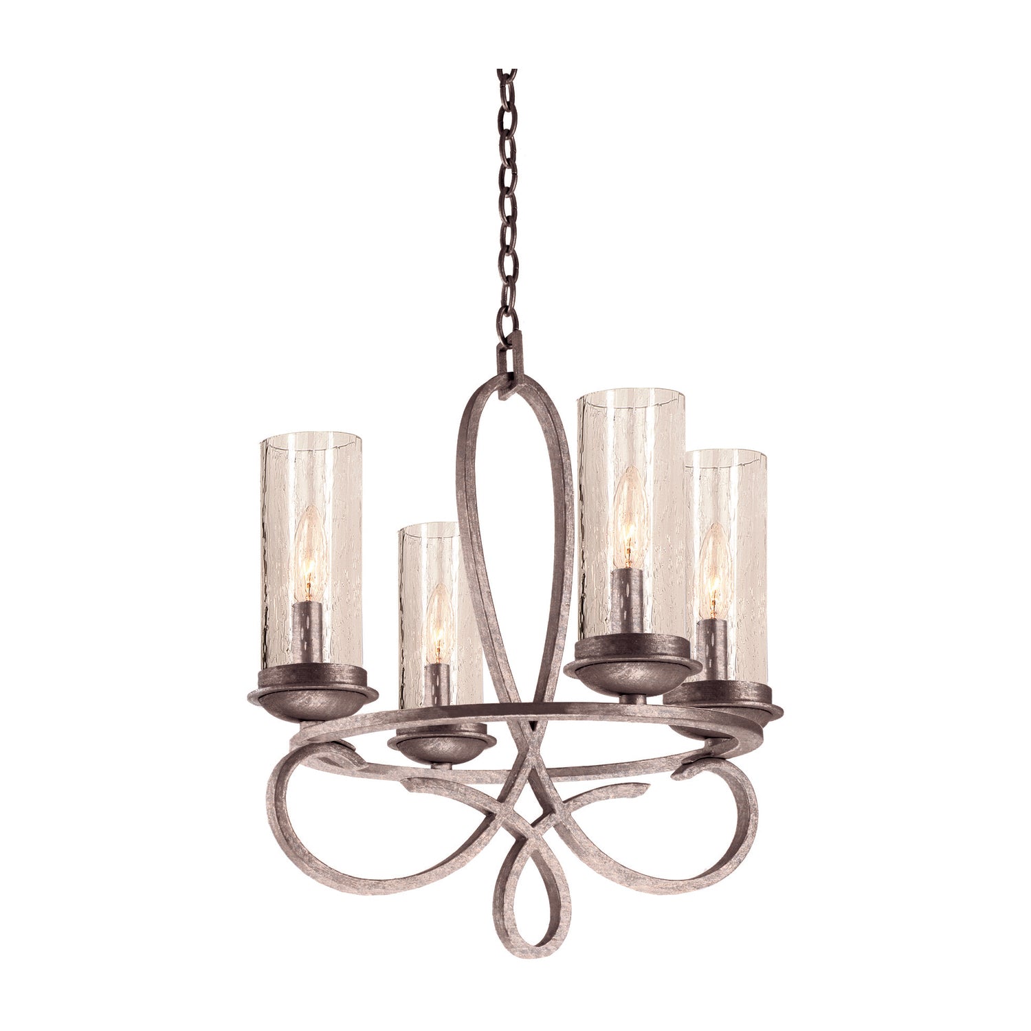 19.5'' Grayson 4 Light Pearl Silver Chandelier