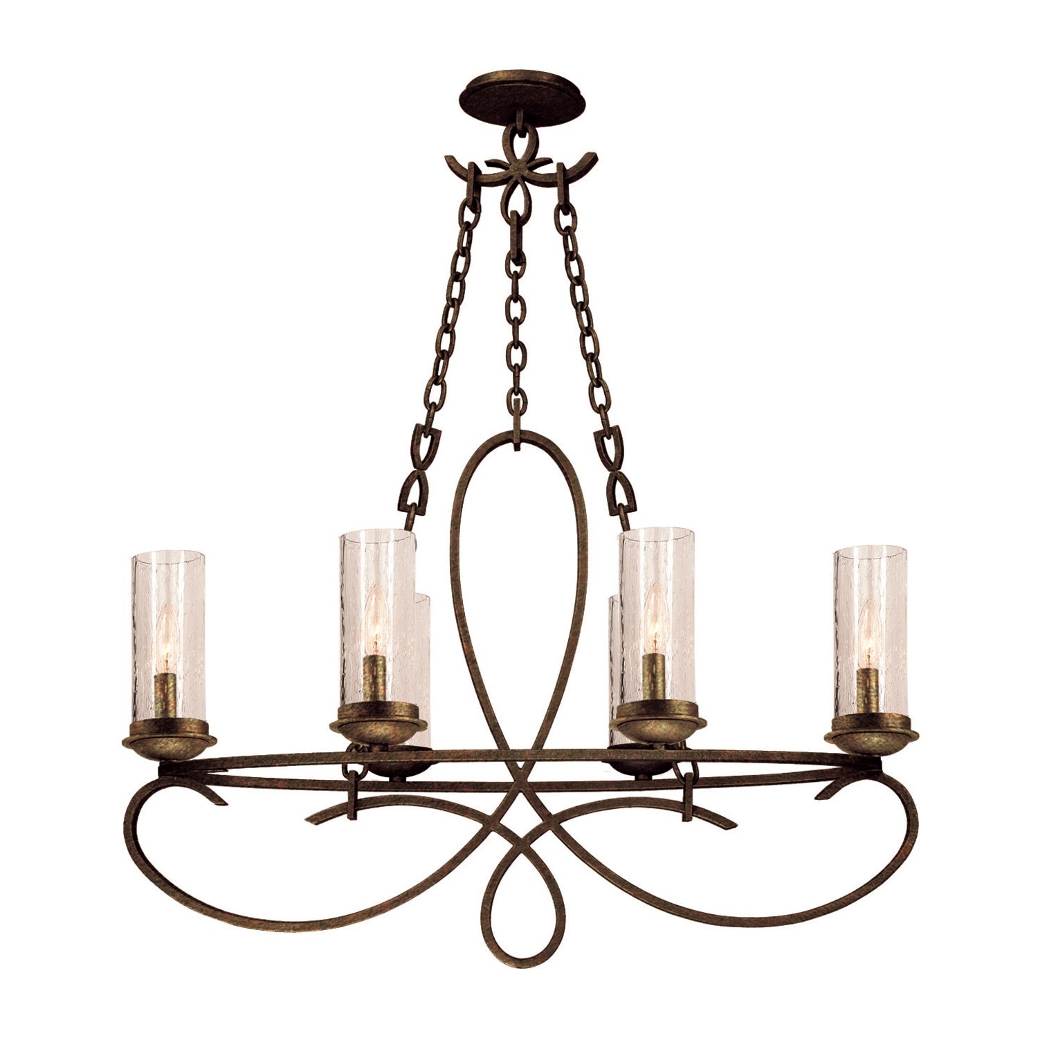 23.5'' Grayson 6 Light Heirloom Bronze Chandelier