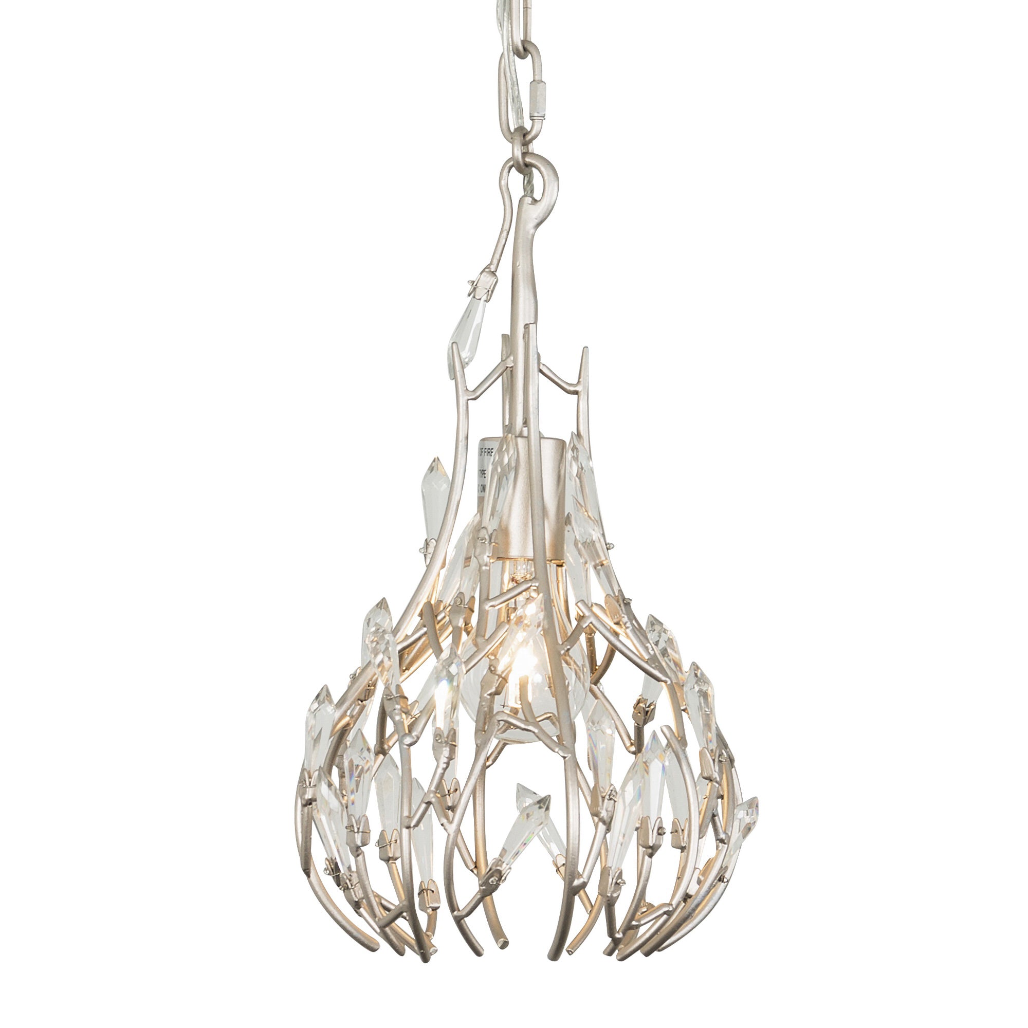 Bask 1 Light Crystal Mini Pendant