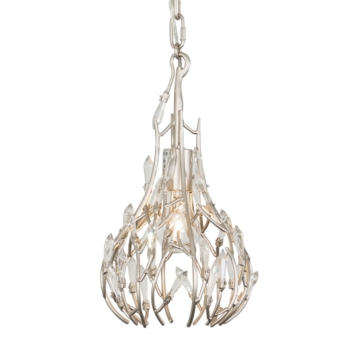 Bask 1 Light Crystal Mini Pendant