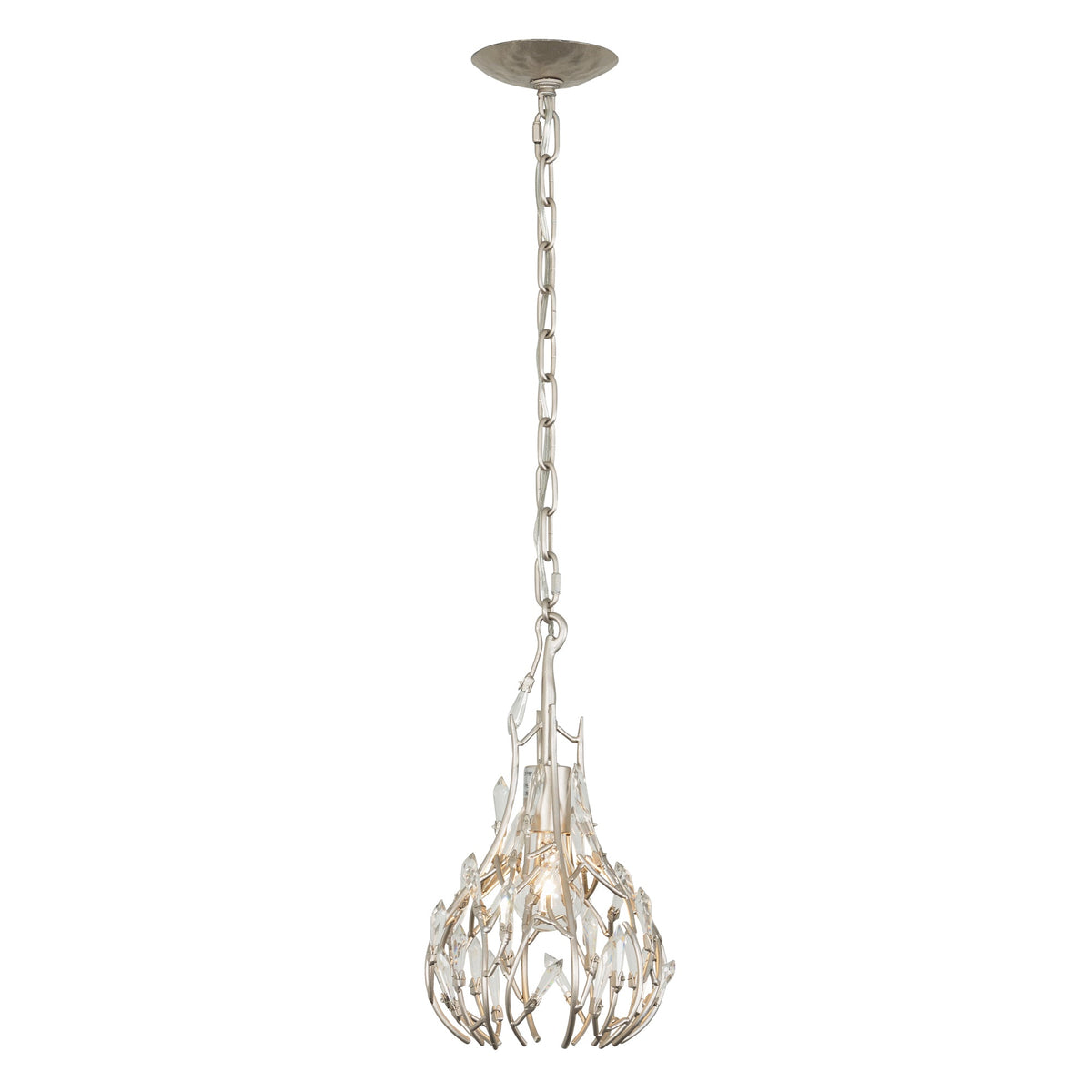 Bask 1 Light Crystal Mini Pendant