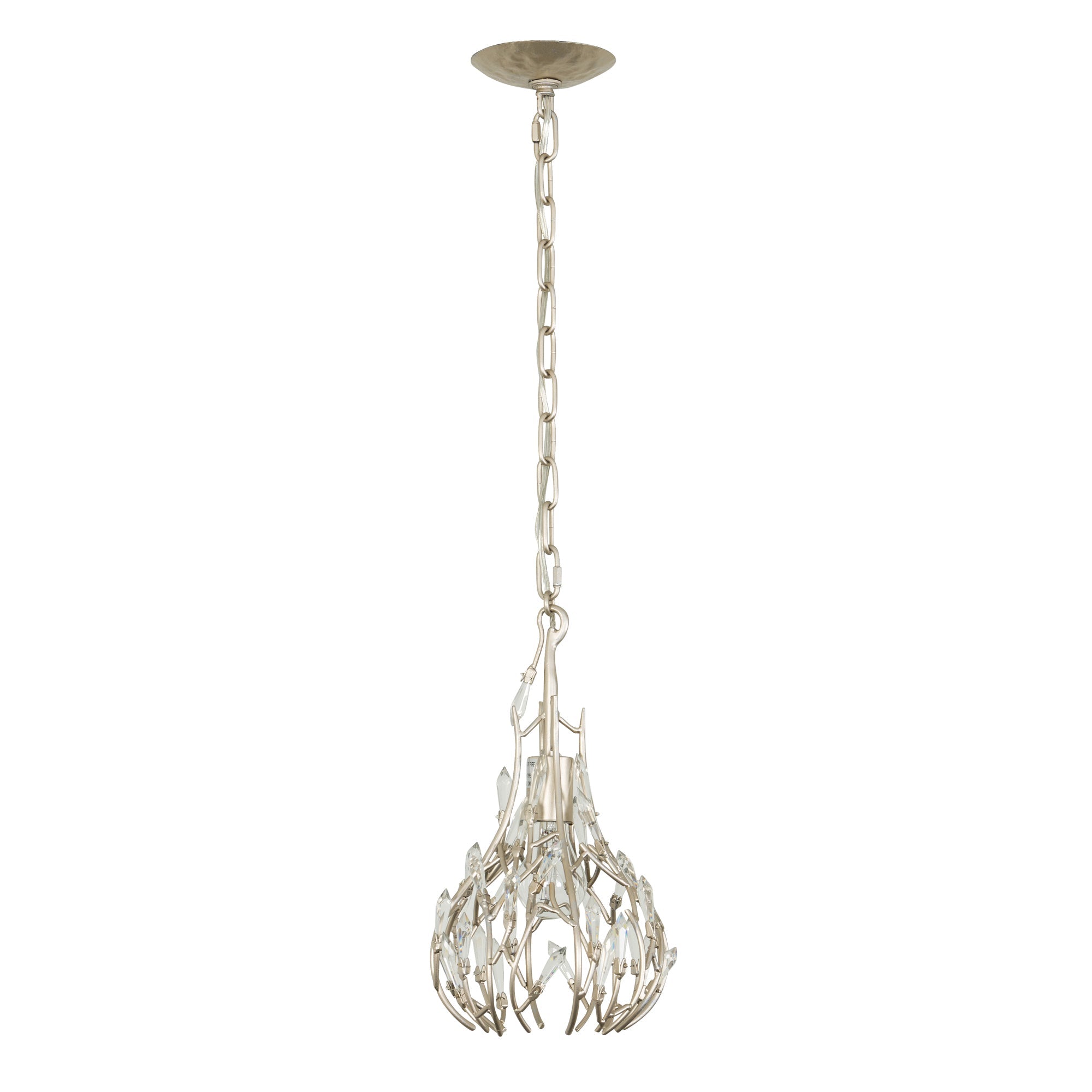 Bask 1 Light Crystal Mini Pendant