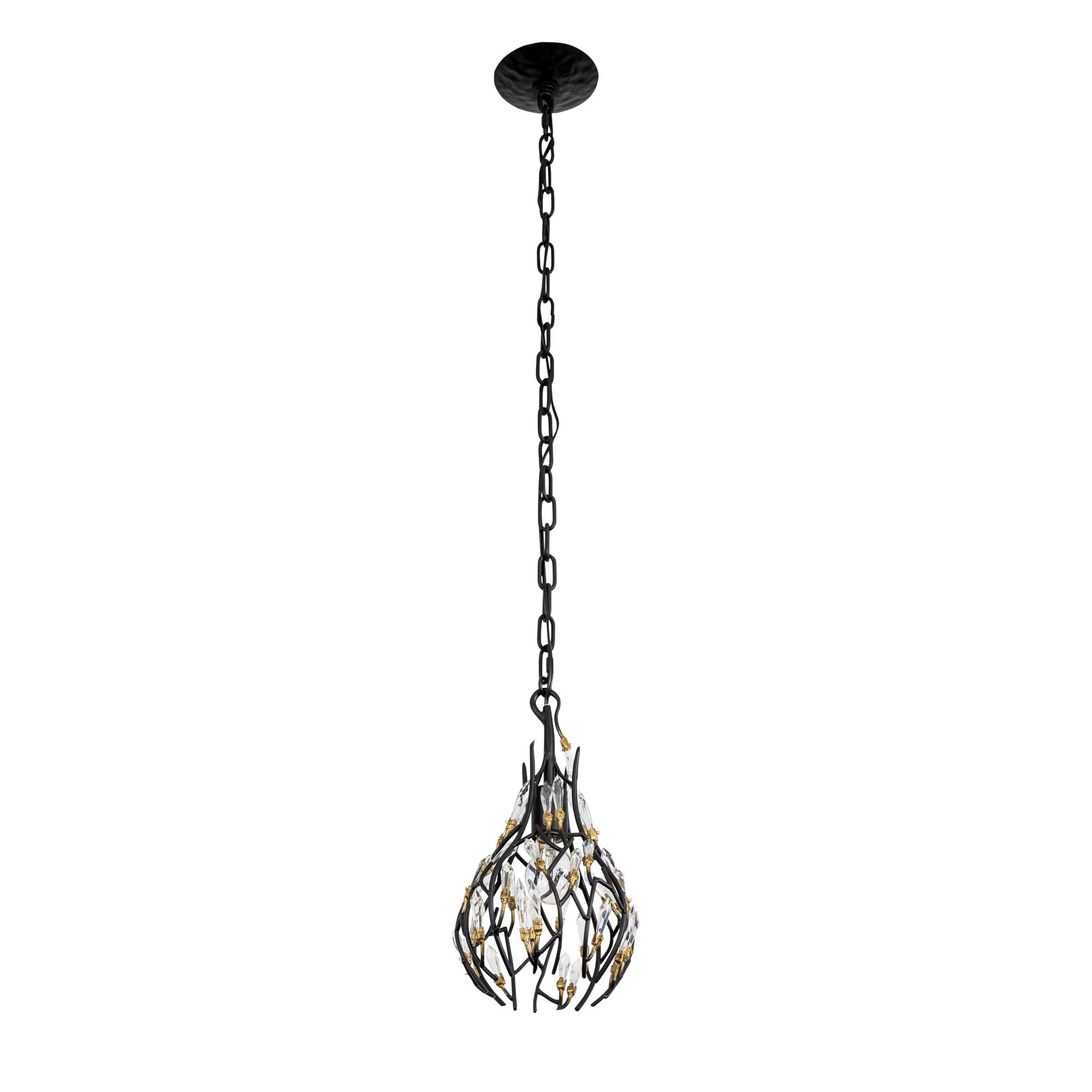 Bask 1 Light Crystal Mini Pendant