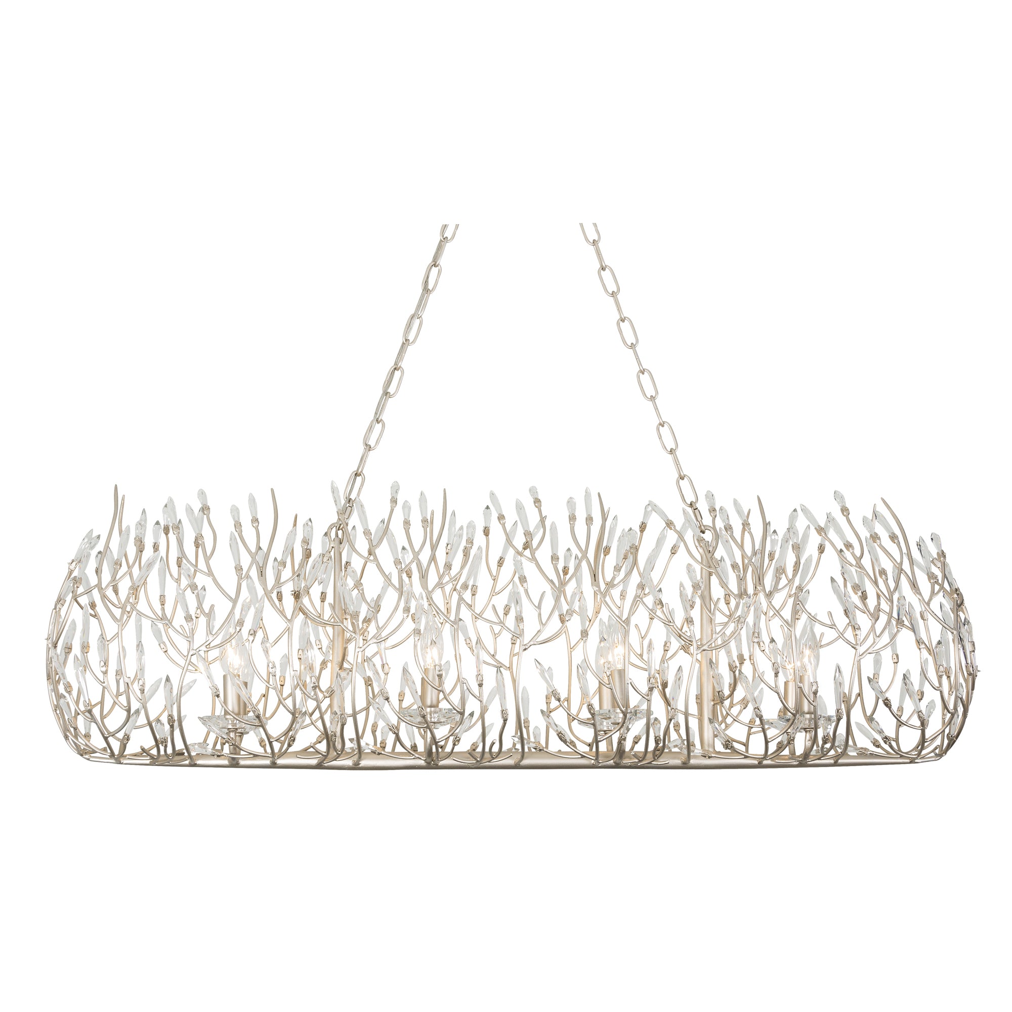 Bask 8 Light Crystal Linear Pendant