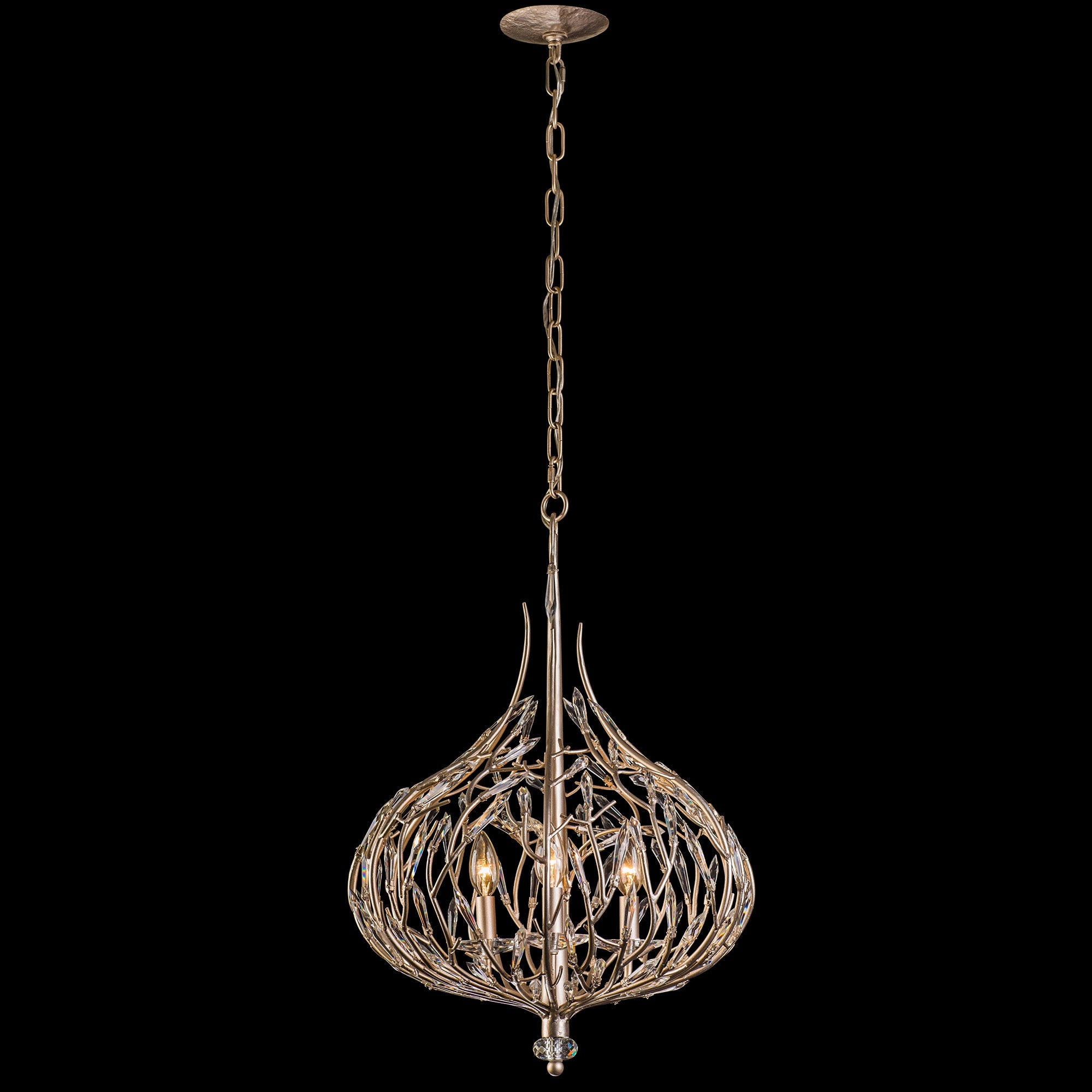 Bask 3 Light Crystal Pendant