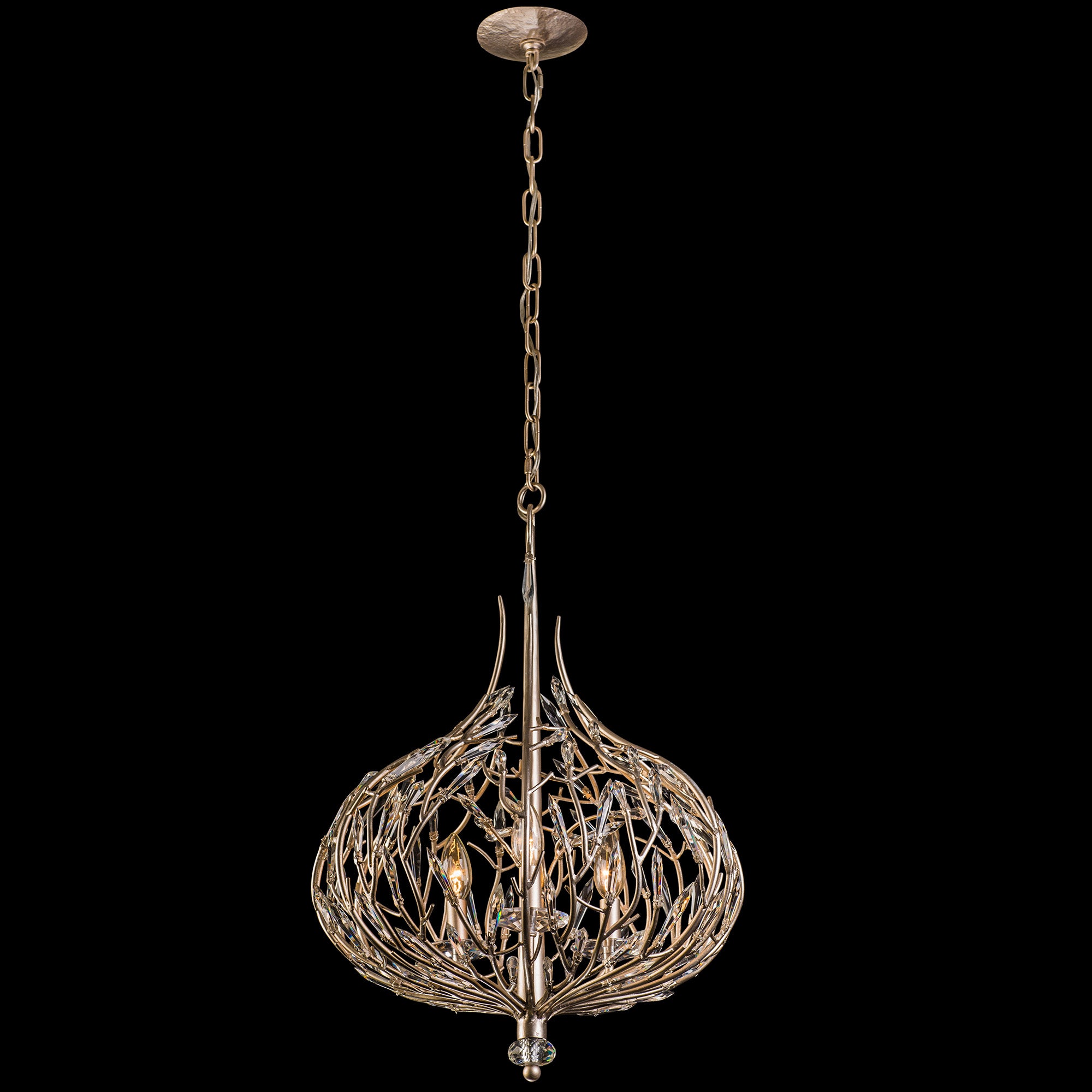 Bask 3 Light Crystal Pendant