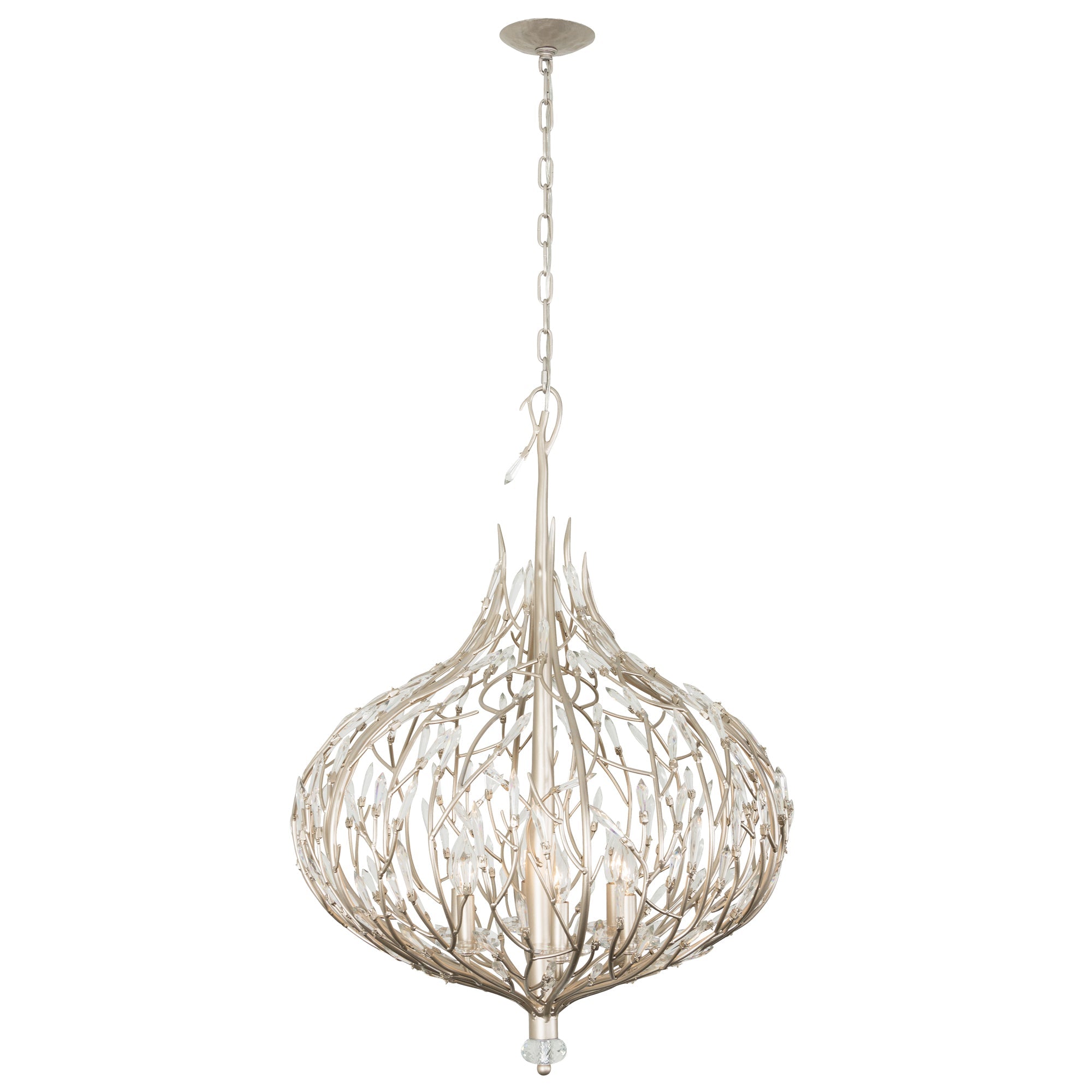 Bask 6 Light Crystal Pendant
