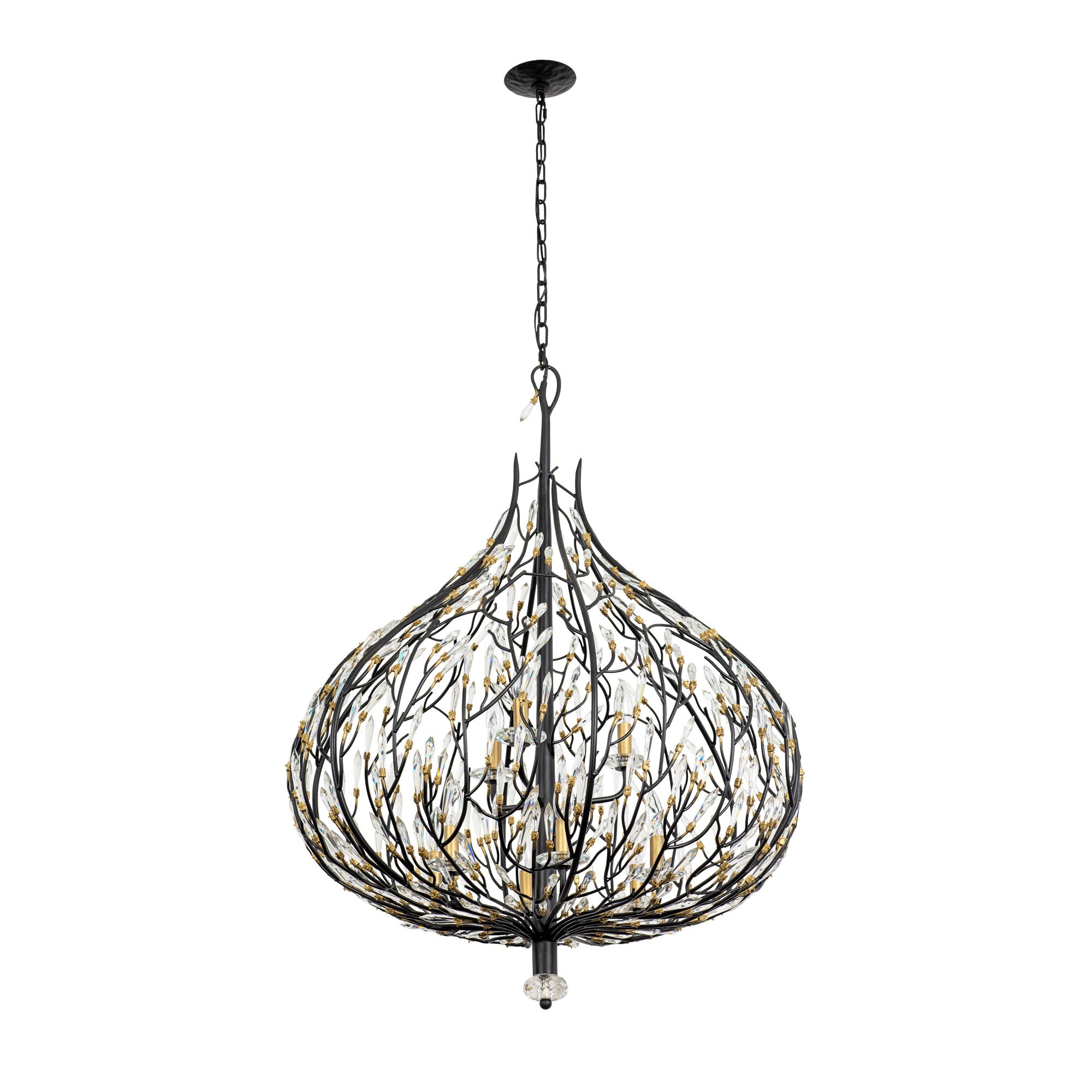Bask 9 Light Crystal Pendant