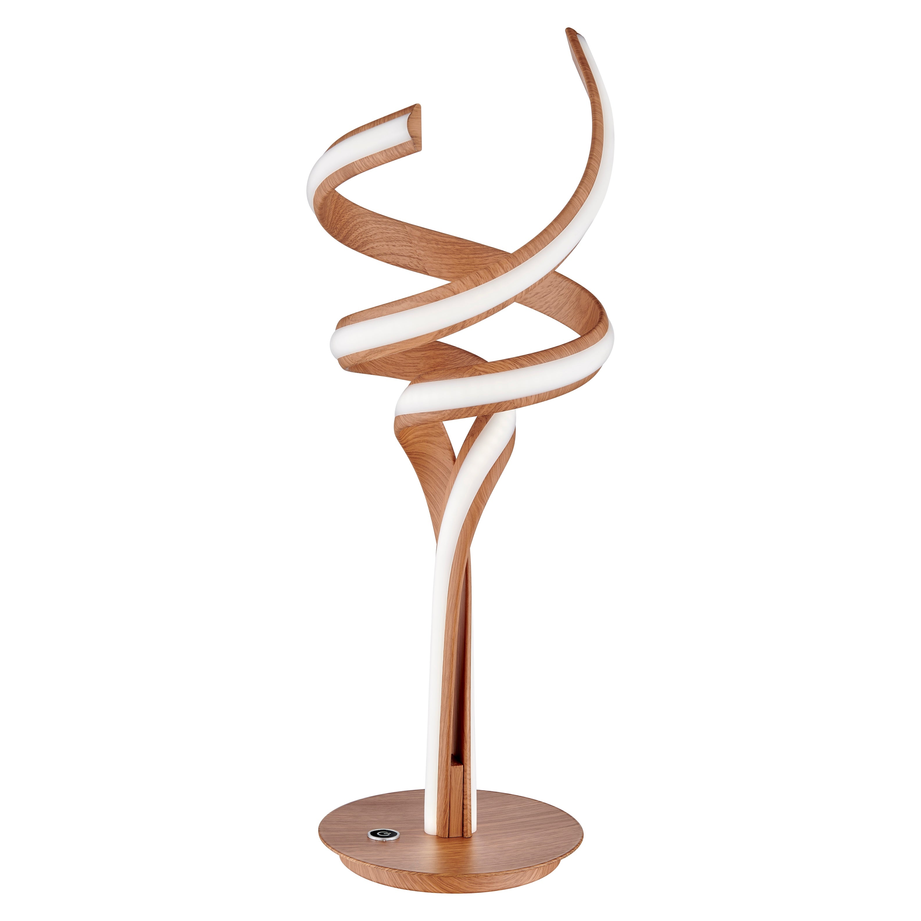 Munich Wood Table Lamp | LED Strip & Touch Dimmer