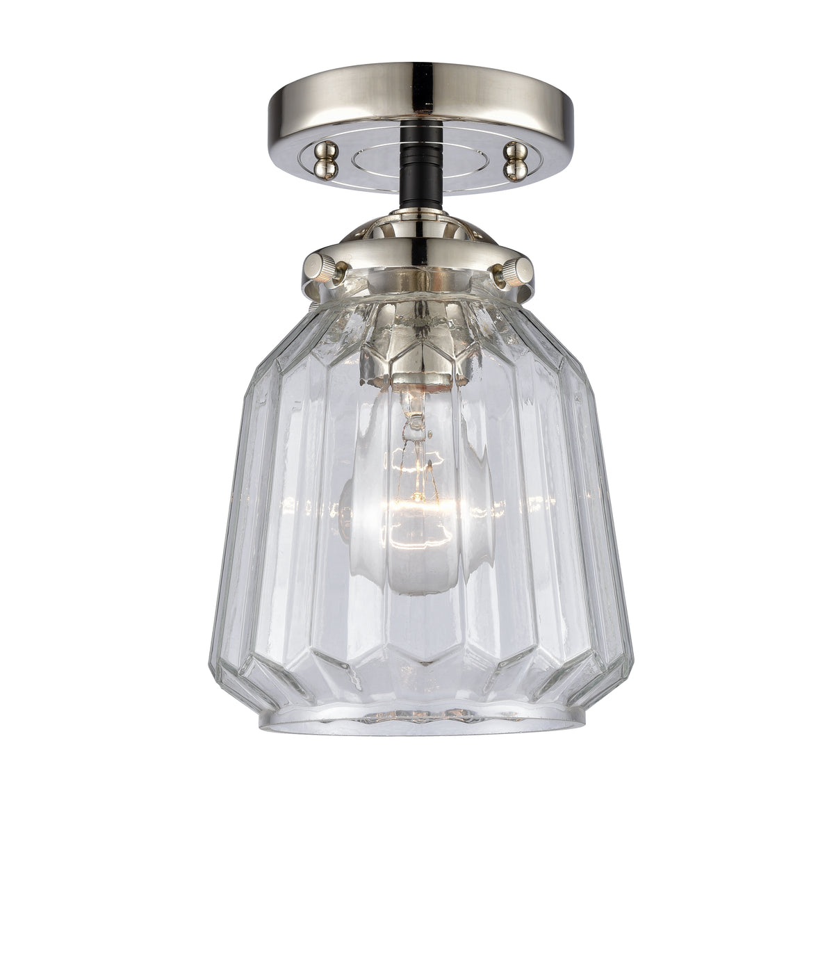 Chatham 7-Inch 1-Light Semi-Flush Mount with LED Bulb 8.125-Inch High