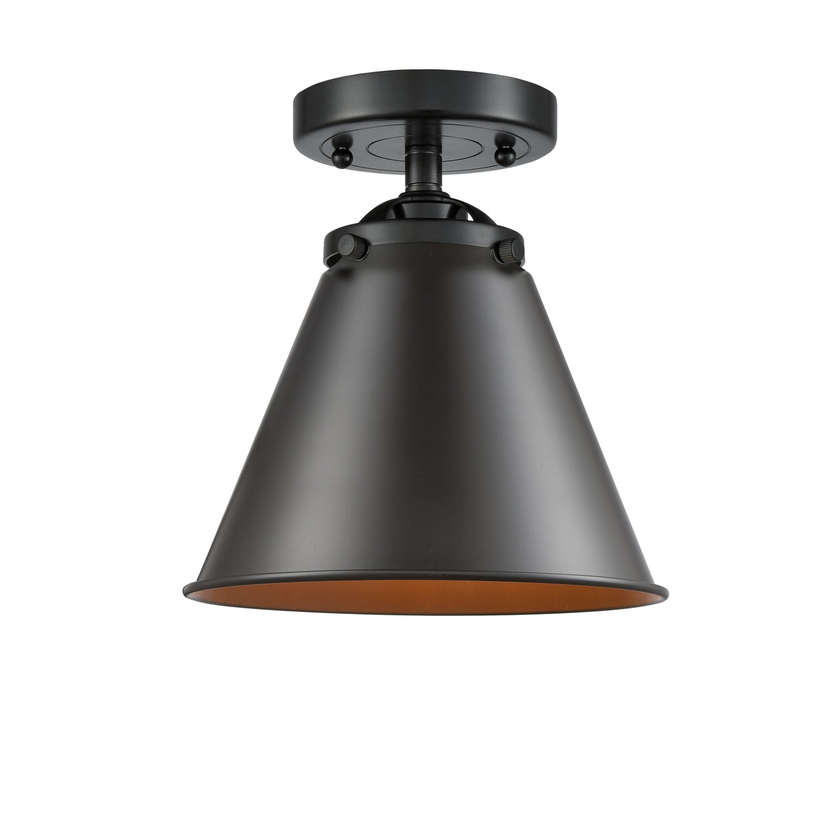 Appalachian 8-Inch 1-Light Semi-Flush Mount 8.5-Inch High