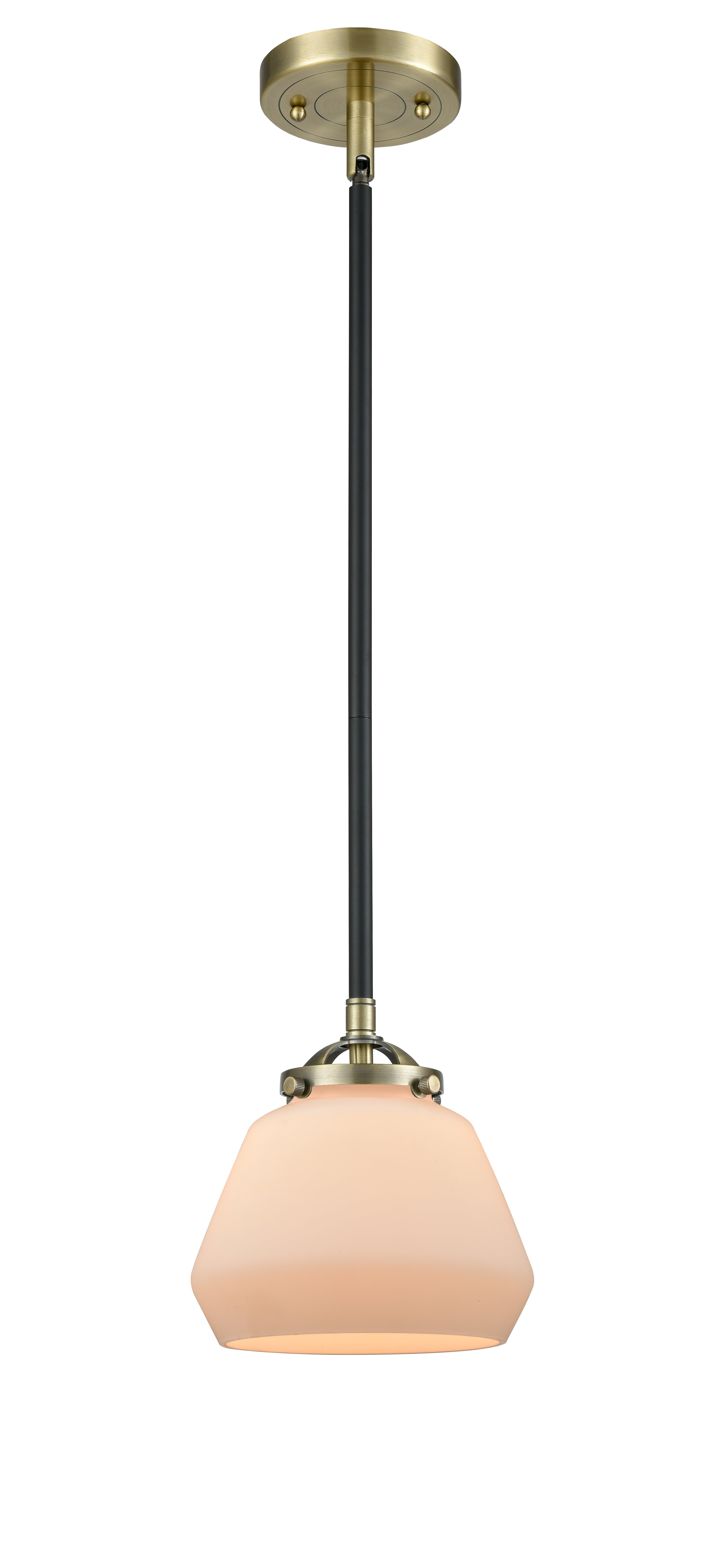 Nouveau Mini Pendant Black Antique Brass