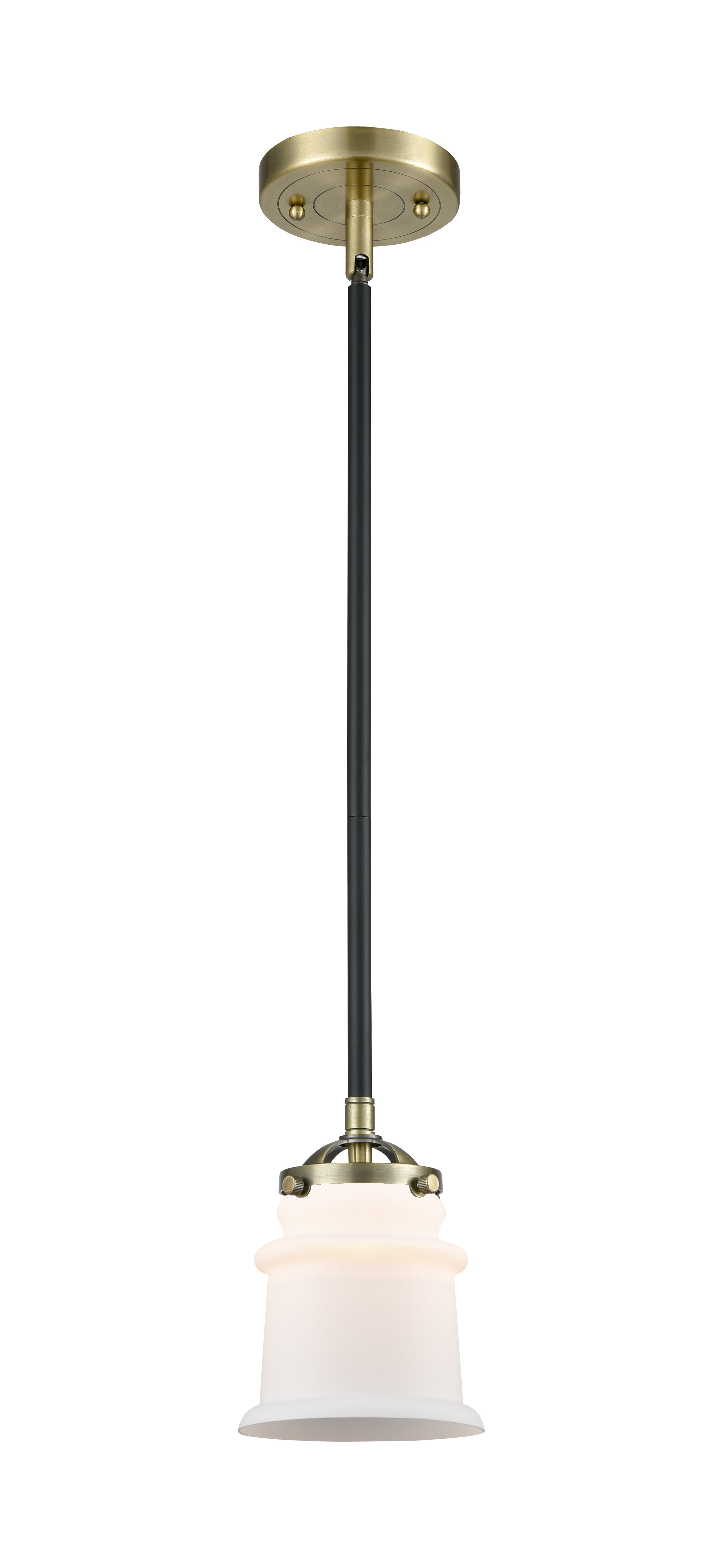 Nouveau Mini Pendant Black Antique Brass