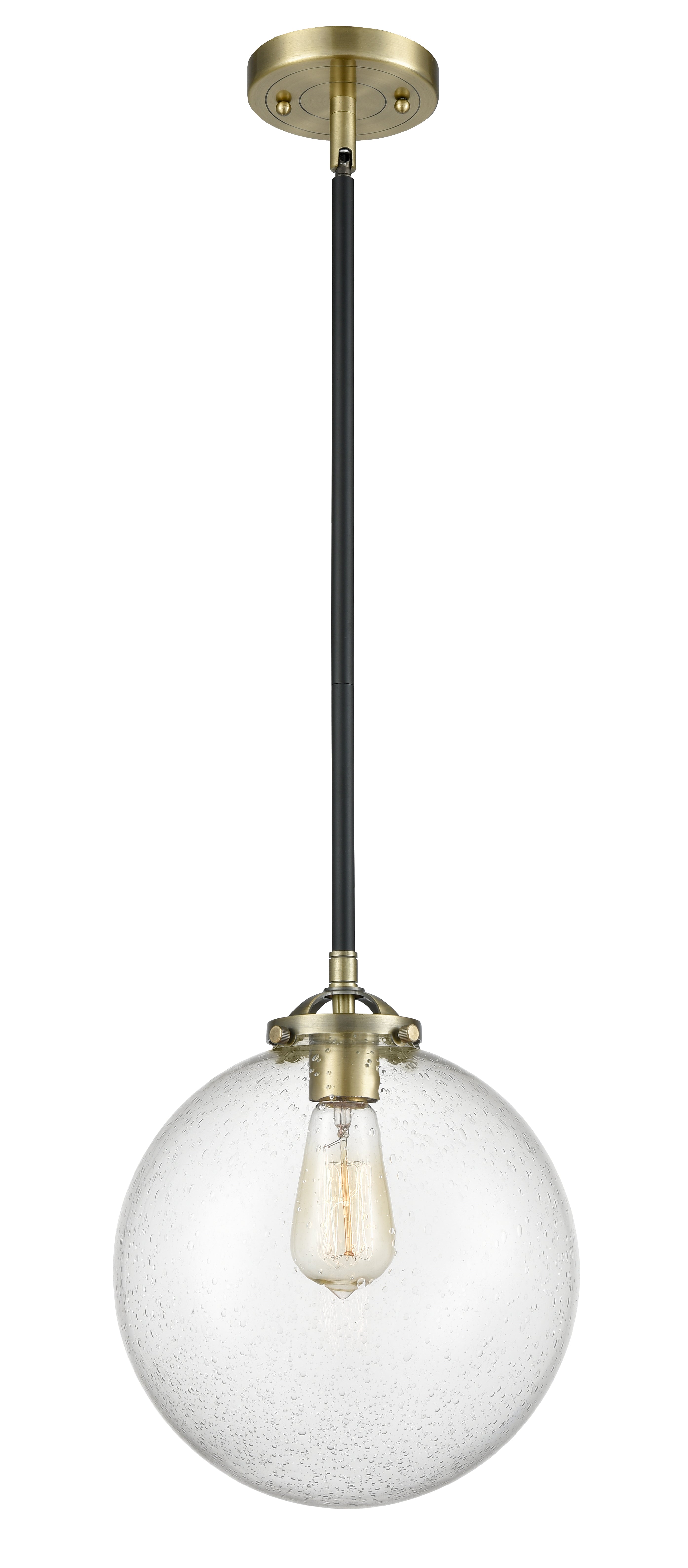 Nouveau Mini Pendant Black Cast Brass