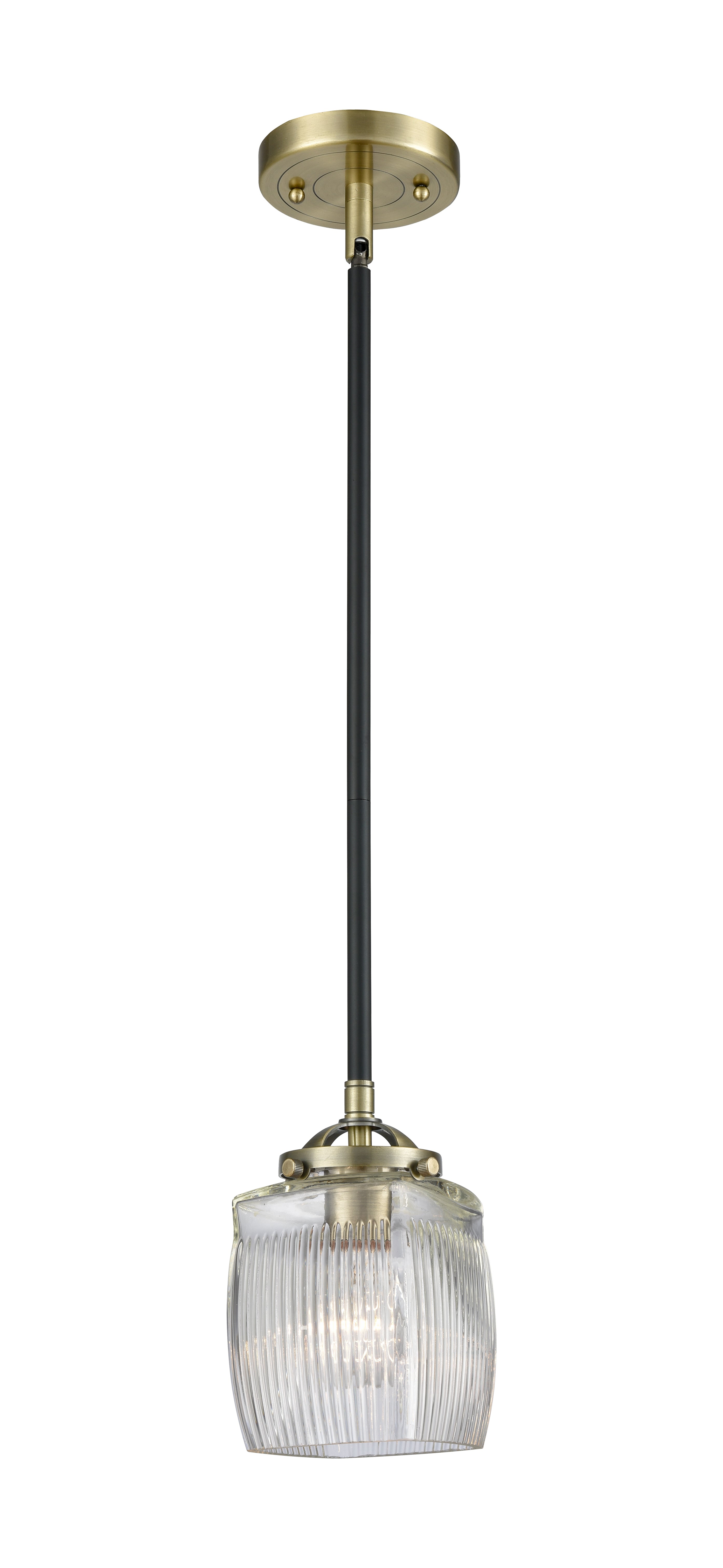 Nouveau Mini Pendant Cast Brass Black