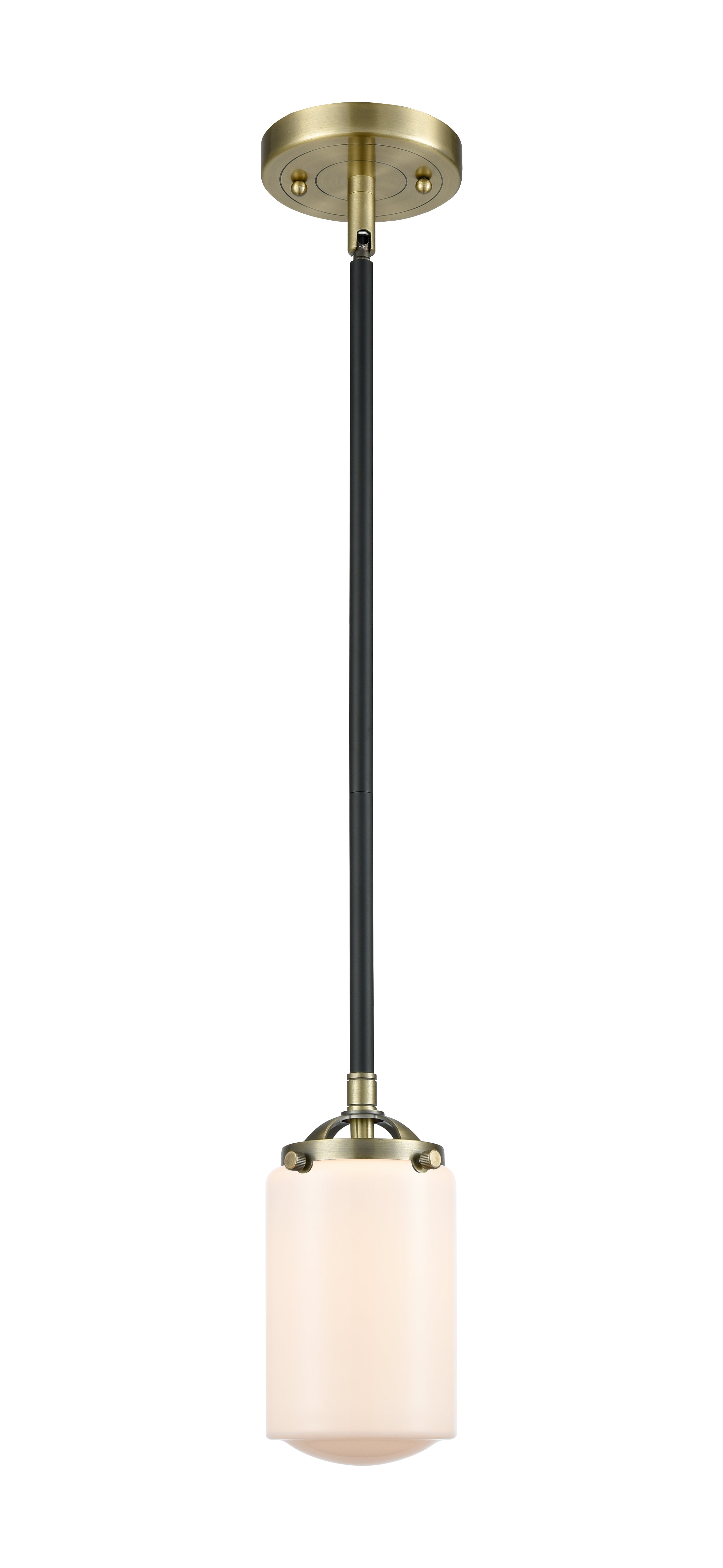 Nouveau Mini Pendant Black Antique Brass