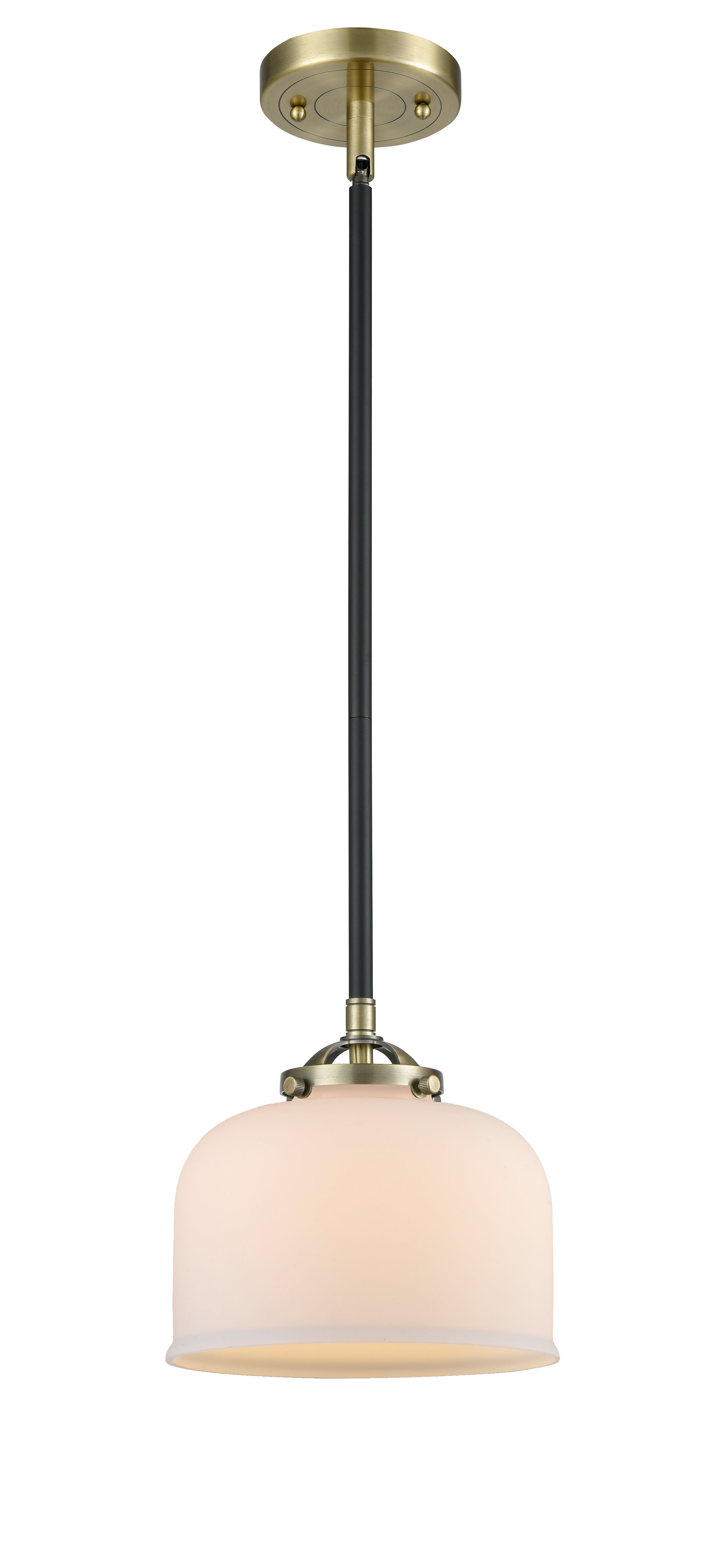 Nouveau Mini Pendant Black Antique Brass