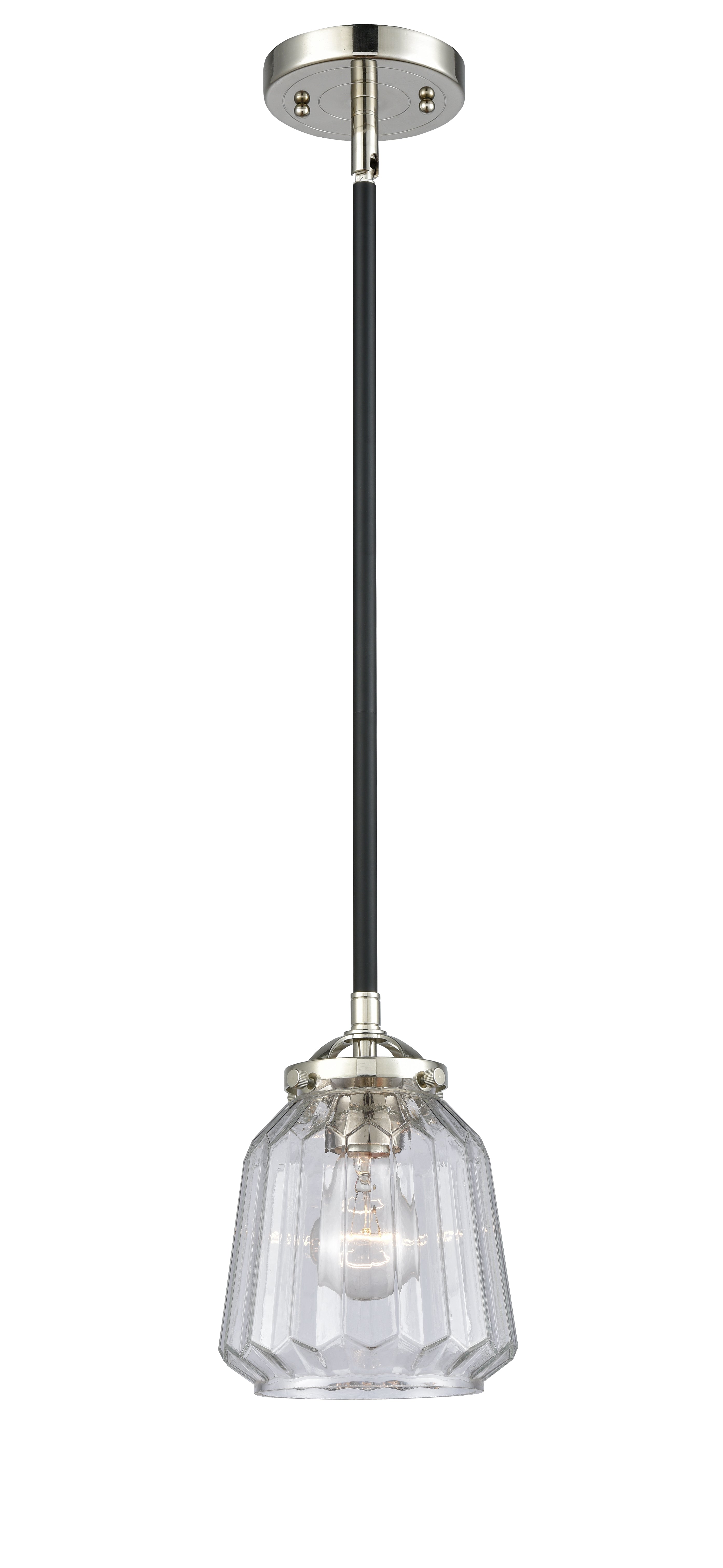 Nouveau Mini Pendant Black Antique Brass