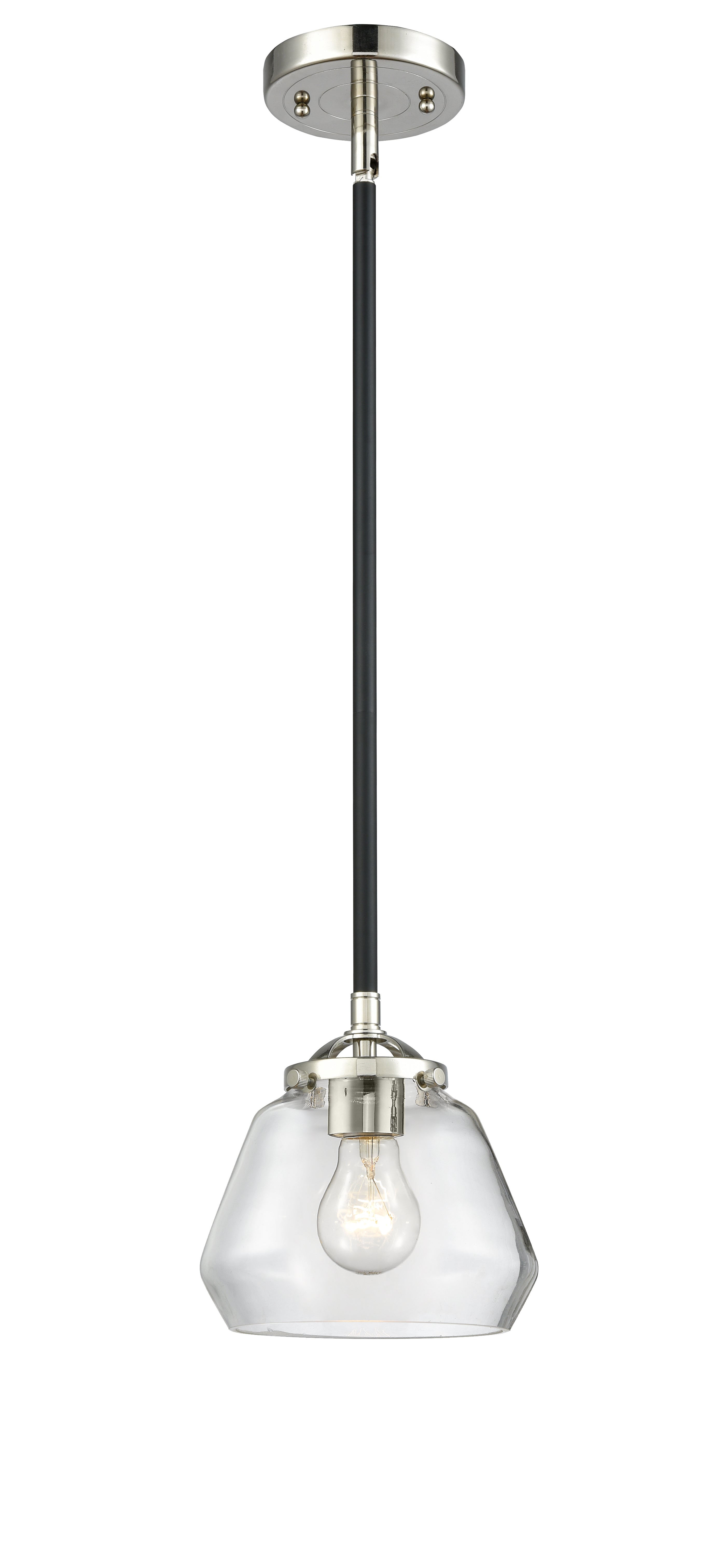 Nouveau Mini Pendant 6.75 Inch Cast Brass
