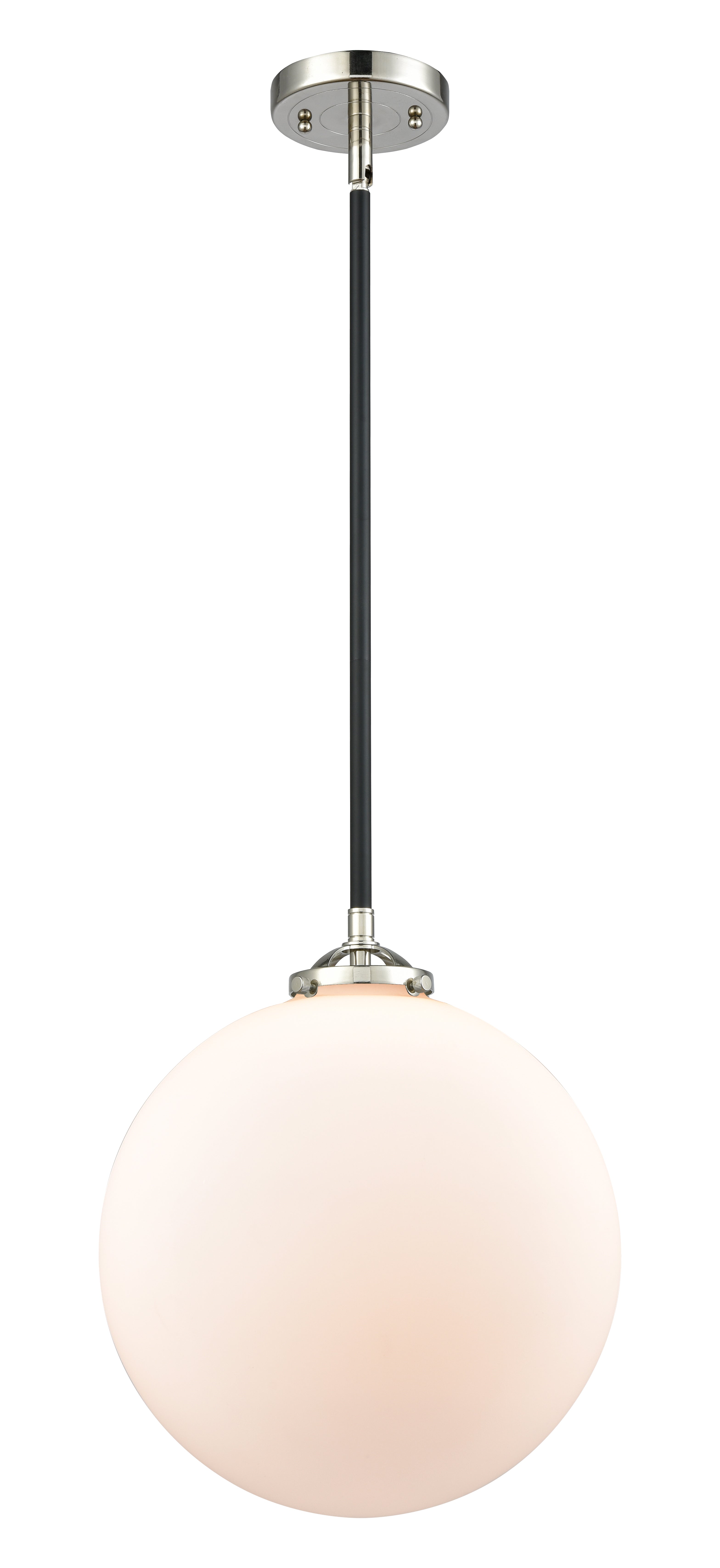Nouveau Mini Pendant Black Antique Brass