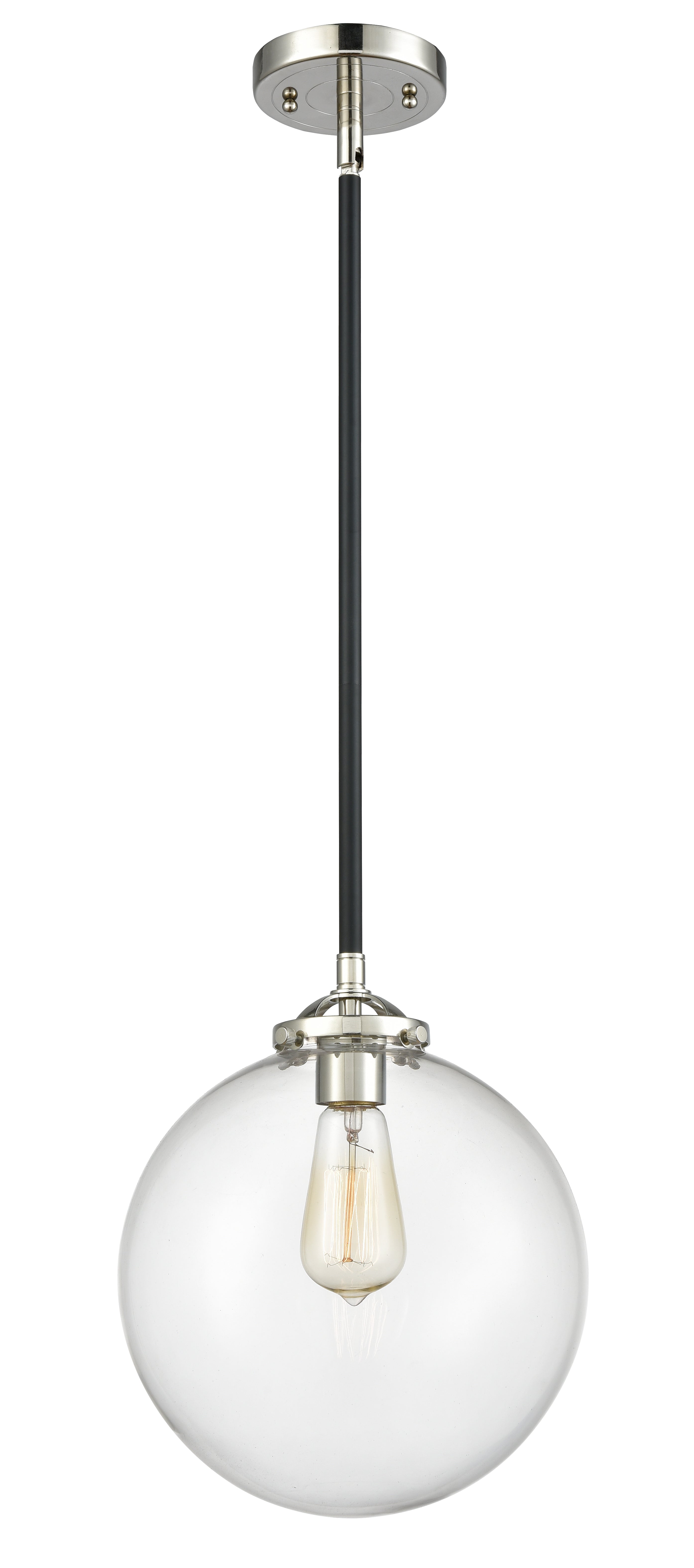 Nouveau Mini Pendant Black Cast Brass