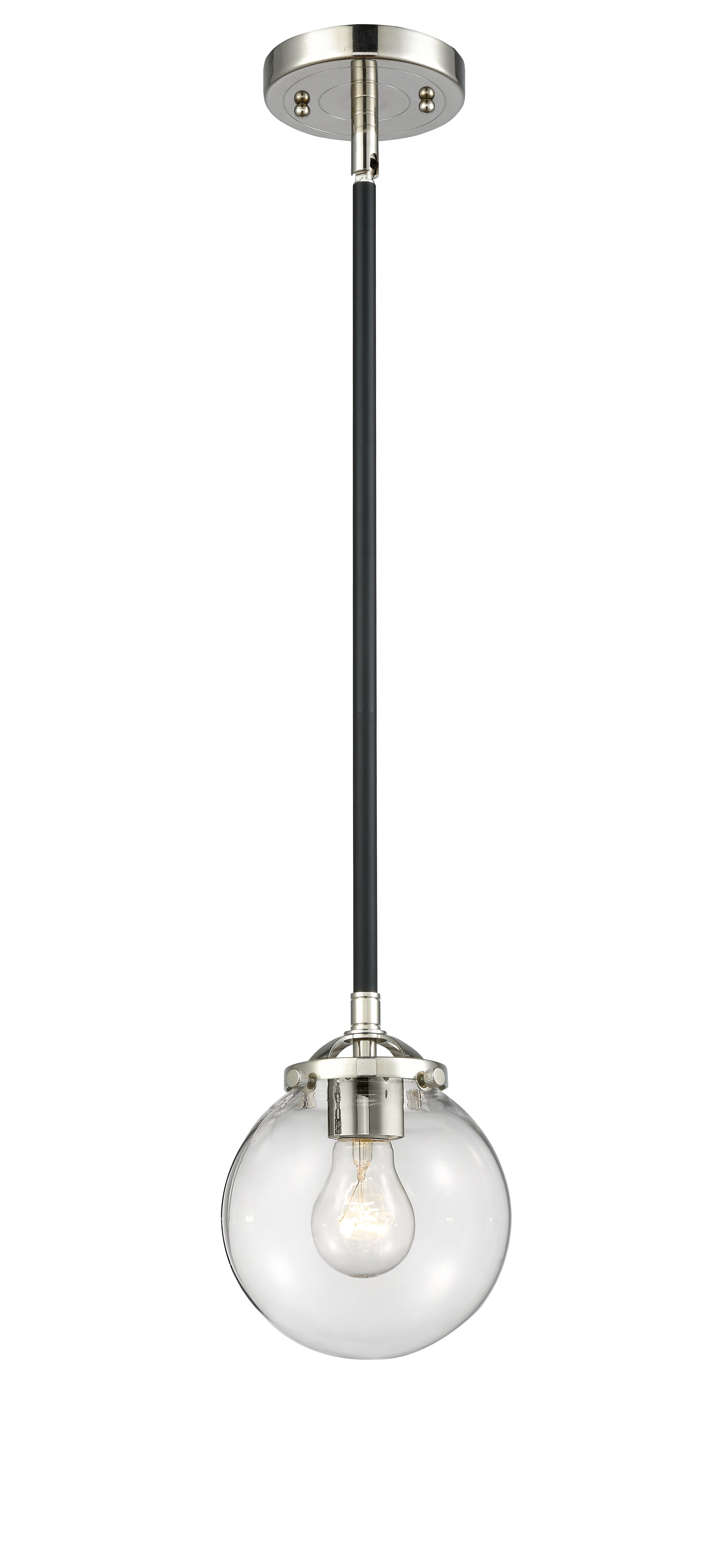 Nouveau Mini Pendant Black Antique Brass