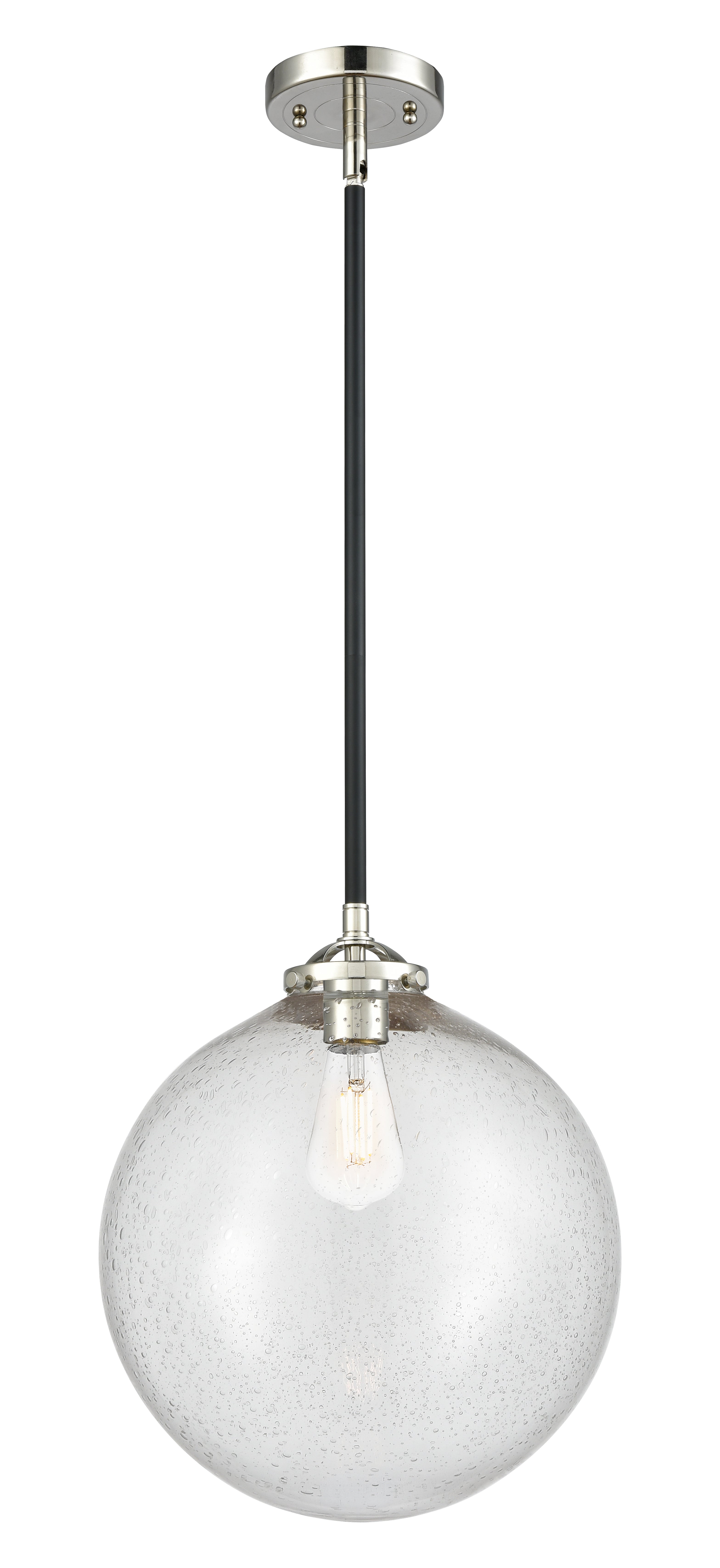 Nouveau Mini Pendant Black Antique Brass