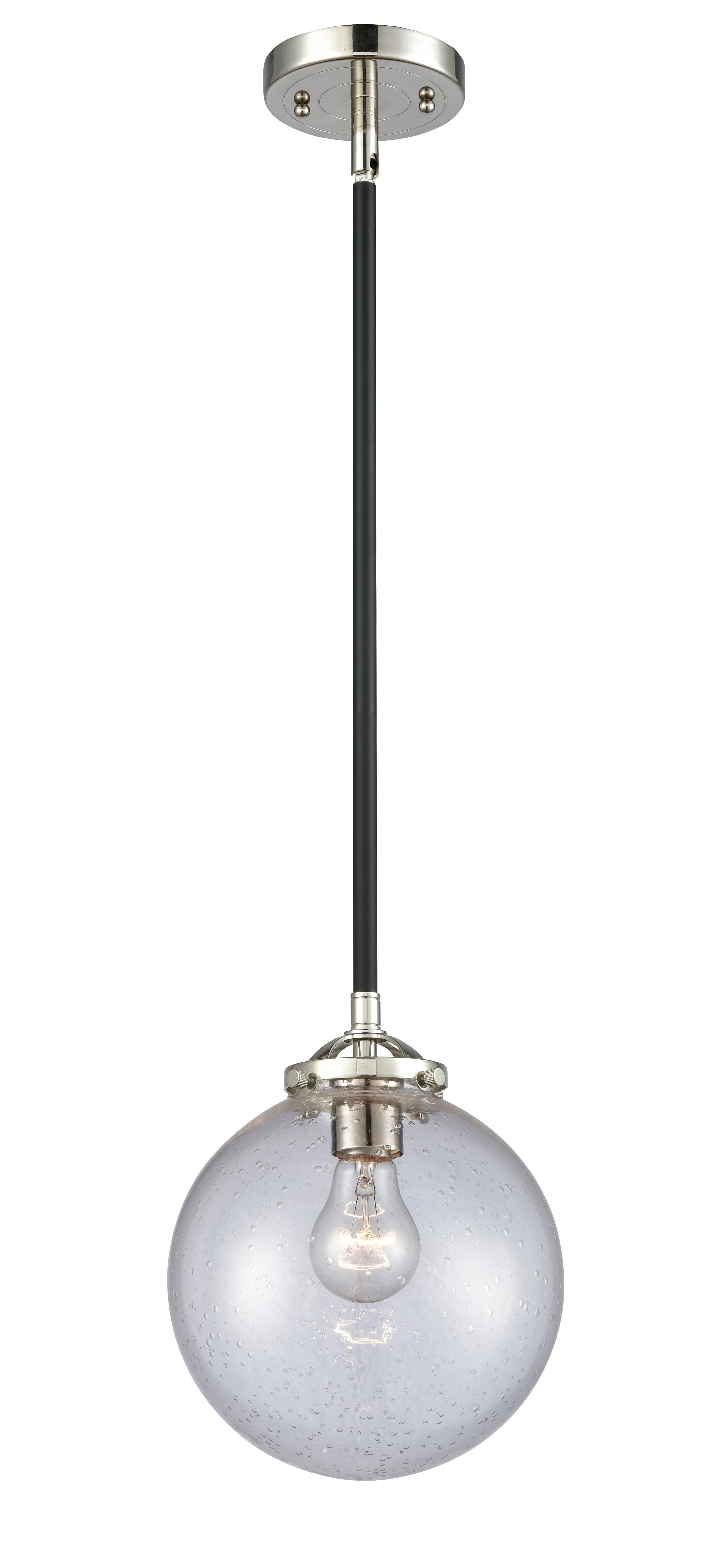 Nouveau Mini Pendant 8" Cast Brass