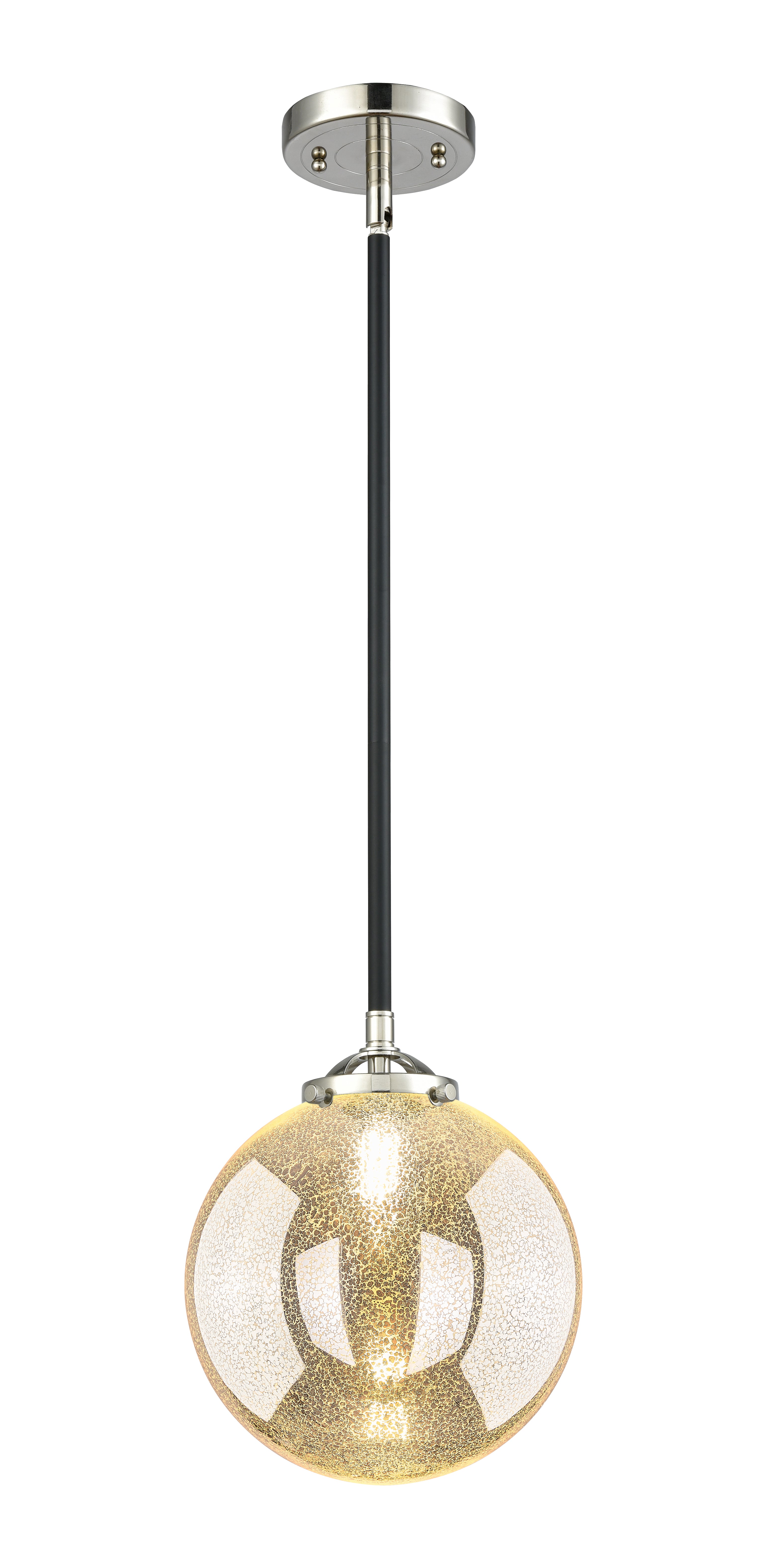 Nouveau Mini Pendant Cast Brass 10 Inch