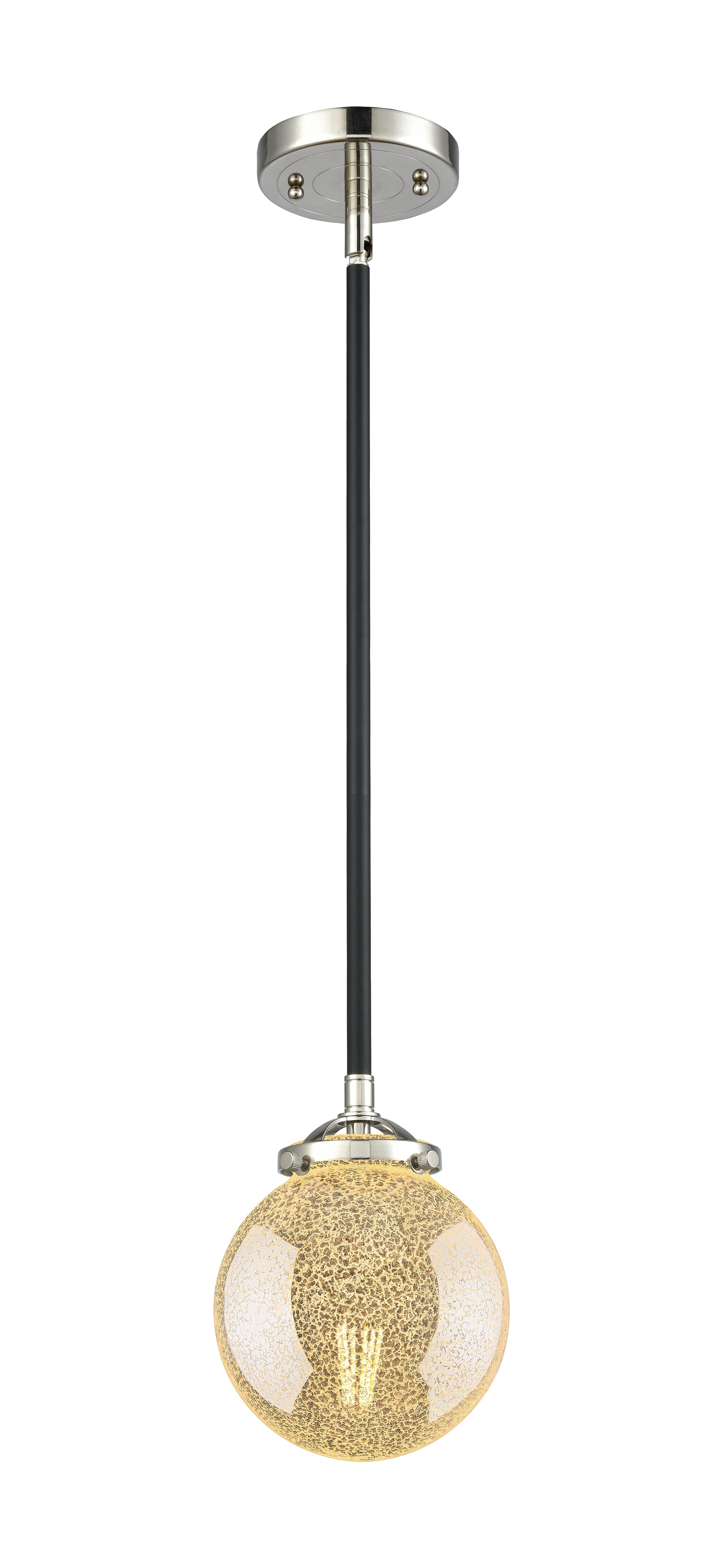 Nouveau Mini Pendant Black Antique Brass