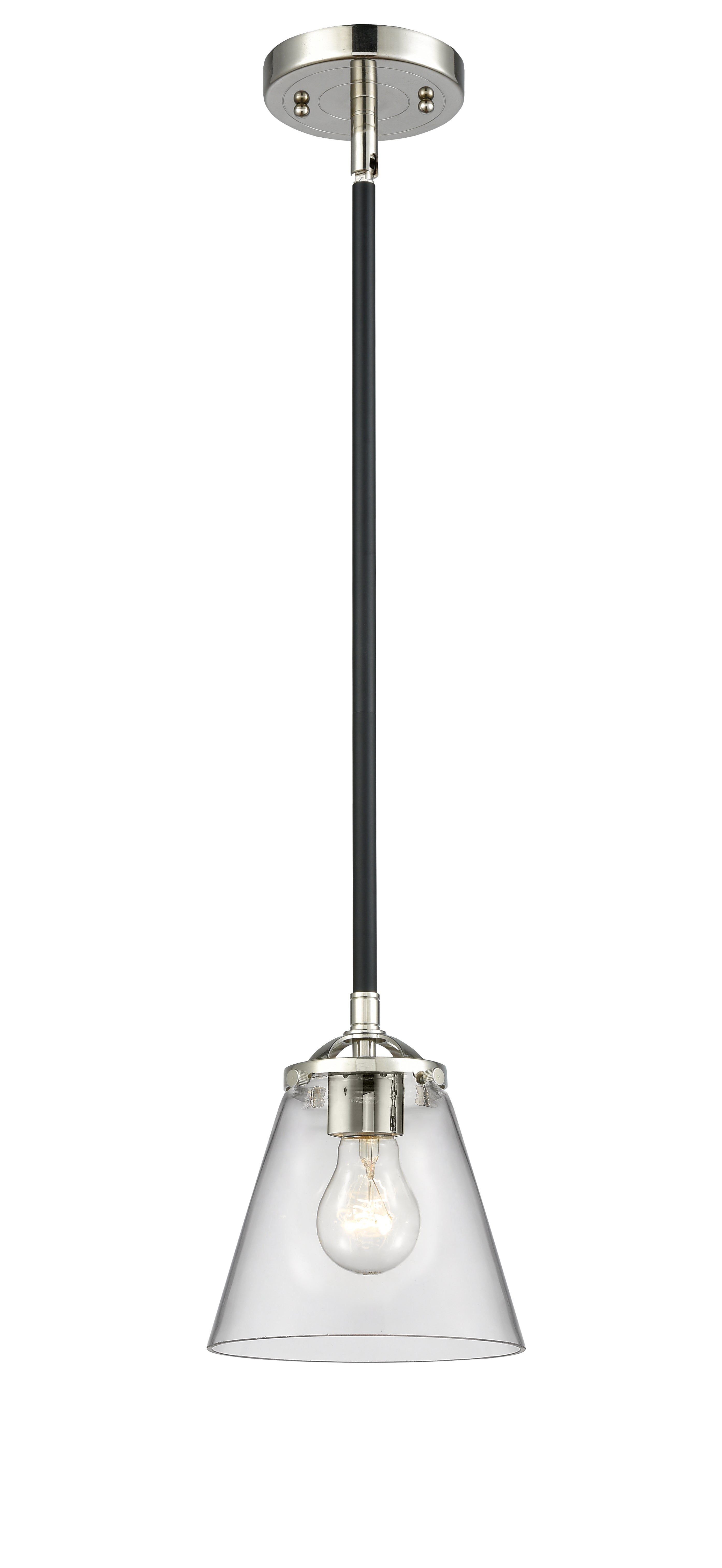 Nouveau Mini Pendant Black Antique Brass