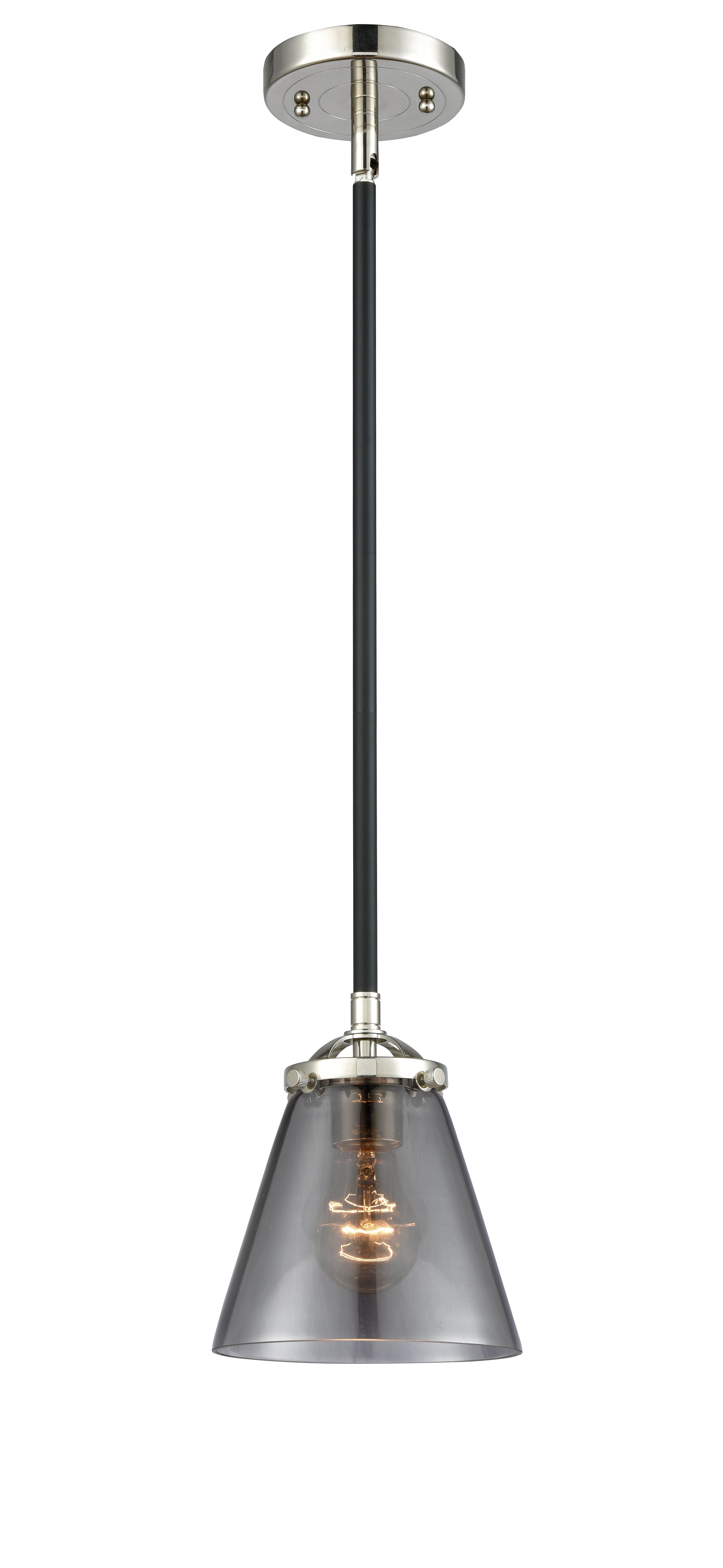 Nouveau Mini Pendant Black Antique Brass